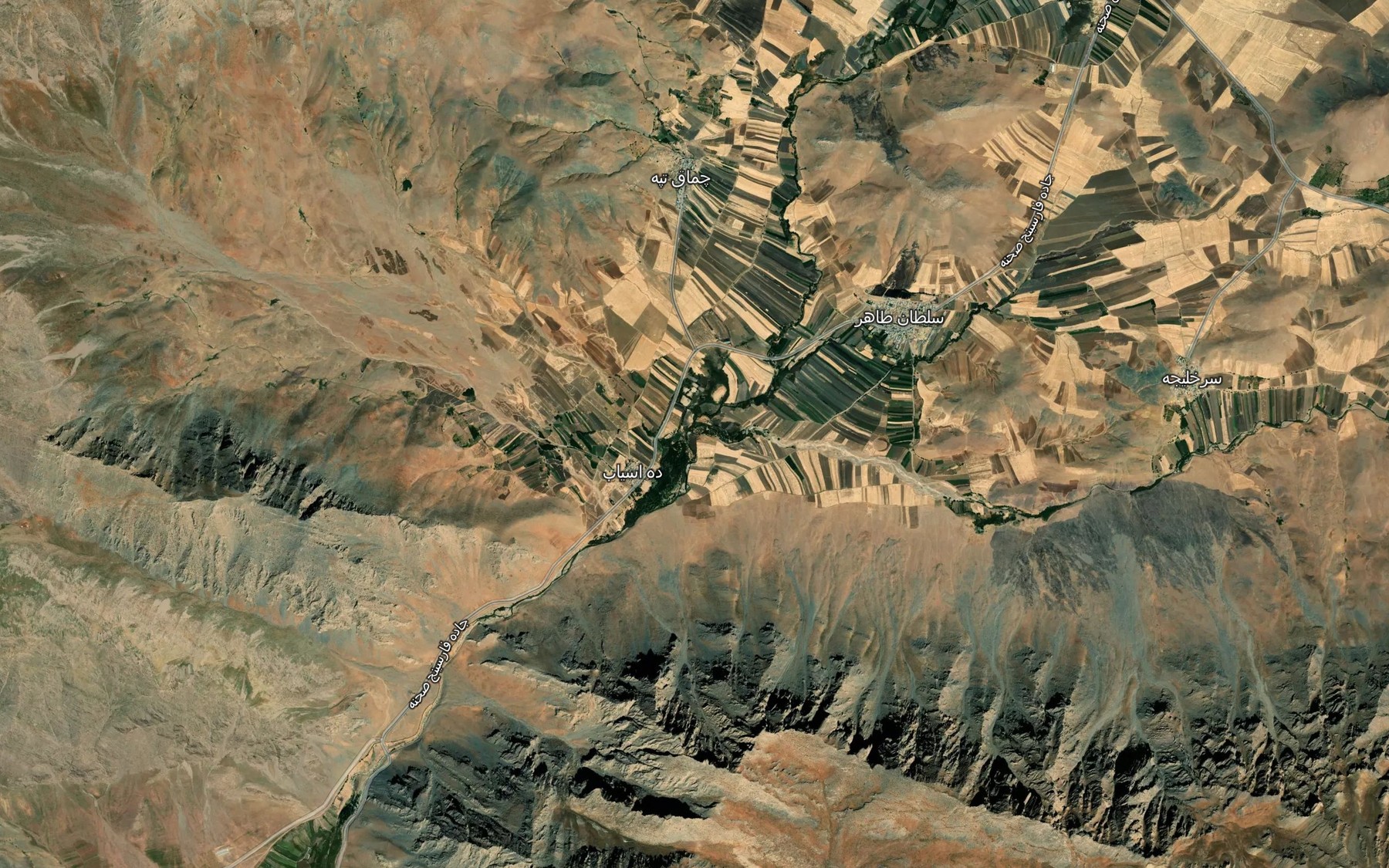 Satellite map of the Rudkhaneh-ye Fasli-ye Haft Cheshmeh