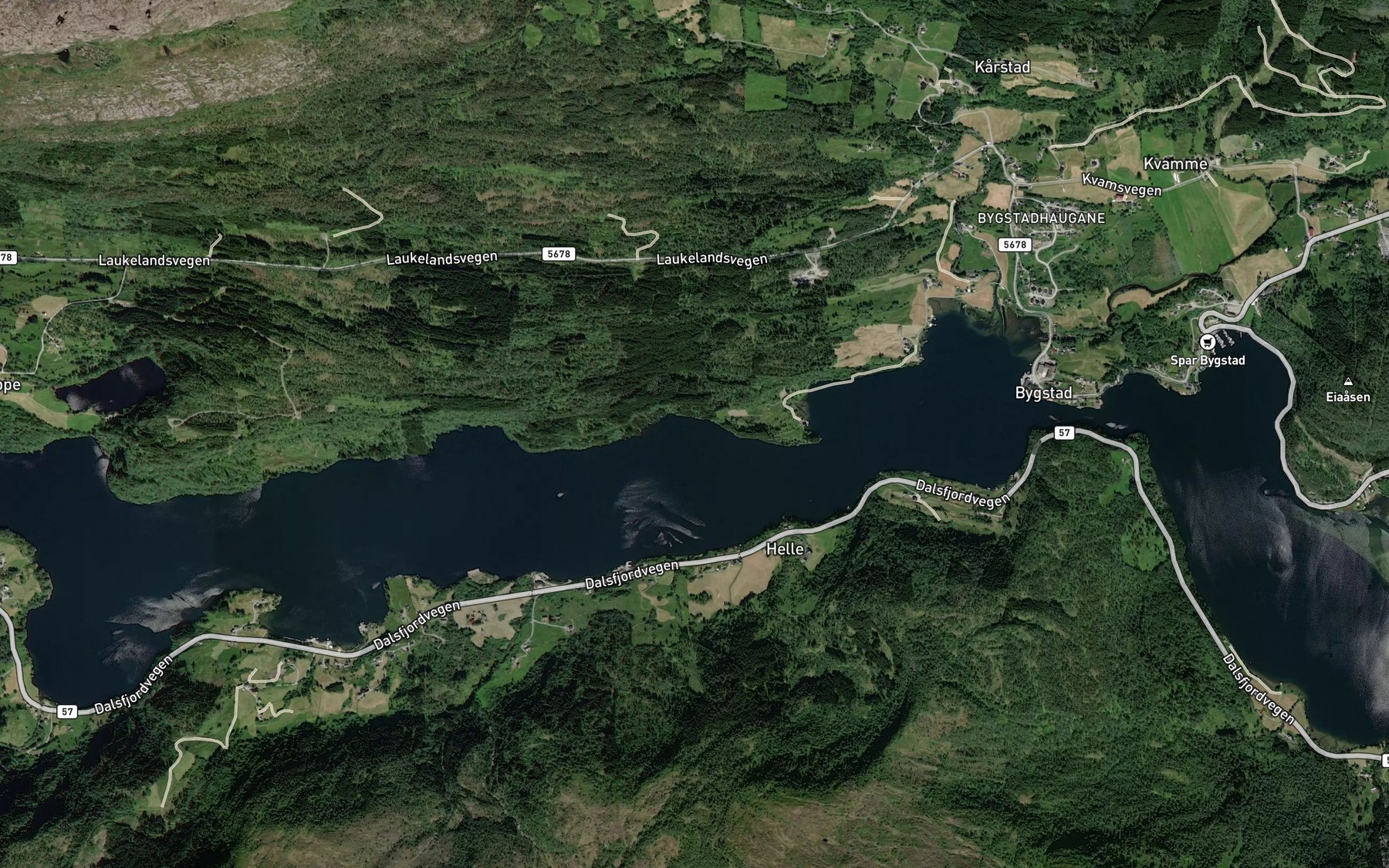 Satellite map of the Korsvika