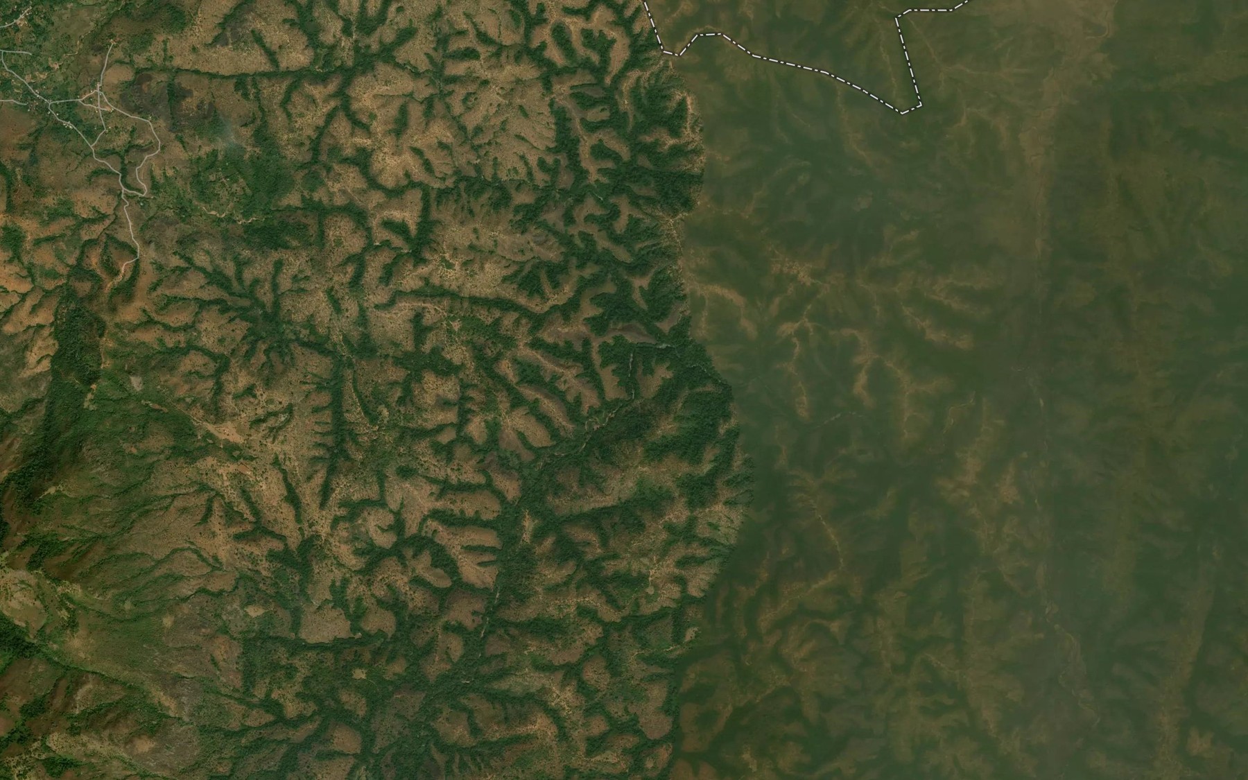 Satellite map of the Moiou