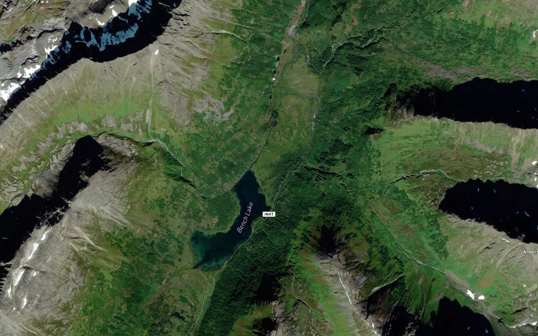 Satellite map of the Ohio Creek
