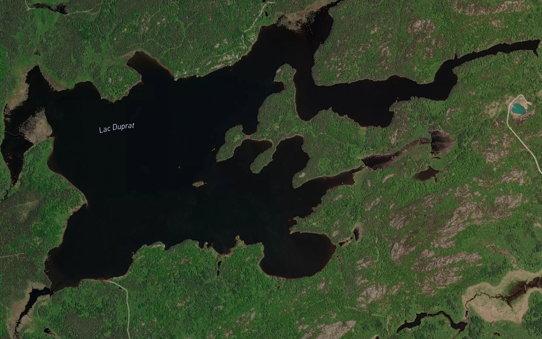 Satellite map of the Lac Duprat