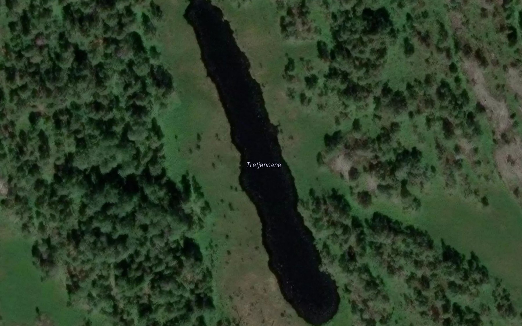 Satellite map of the Tretjonnane