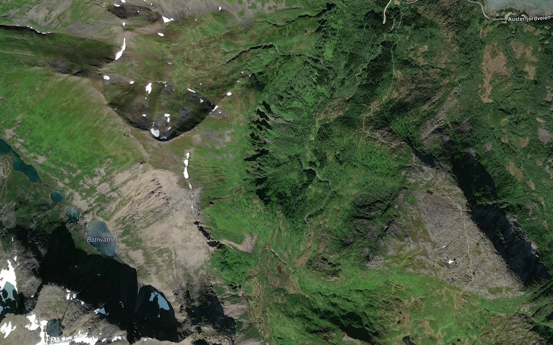 Satellite map of the Botnbekken