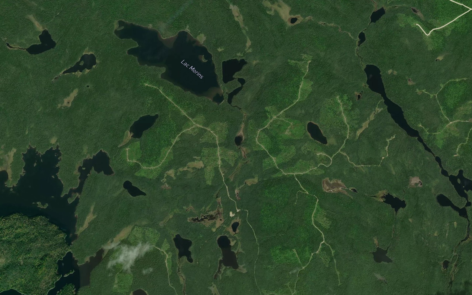 Satellite map of the Lac Tariere