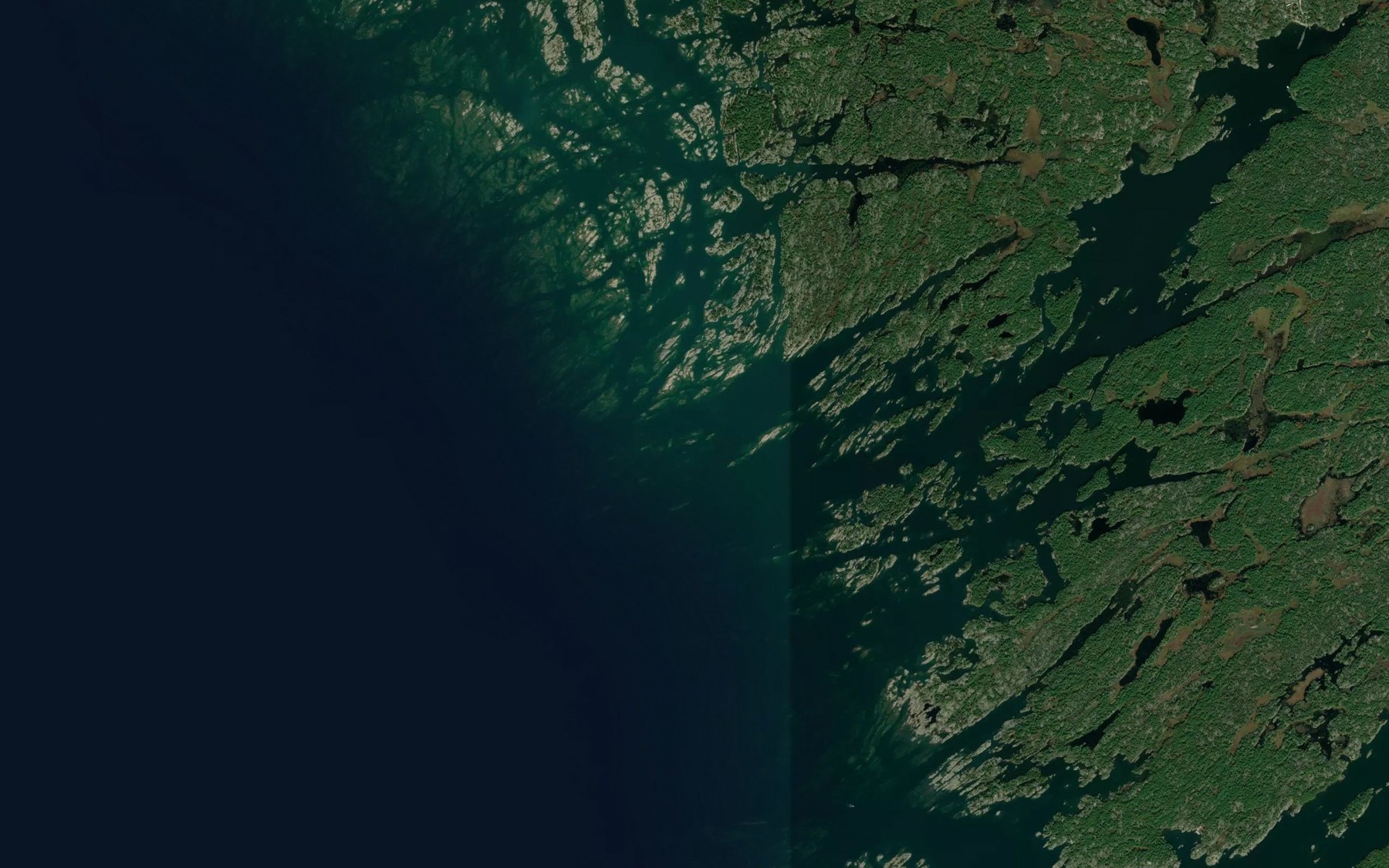 Satellite map of the Hangdog Reef