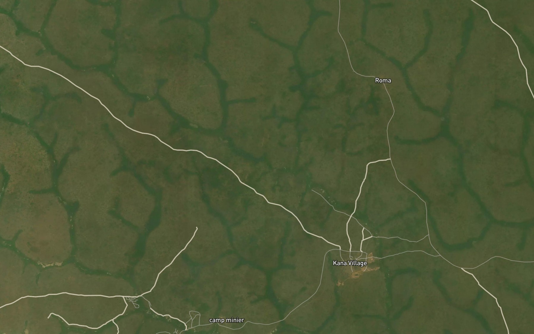 Satellite map of the Ndangere