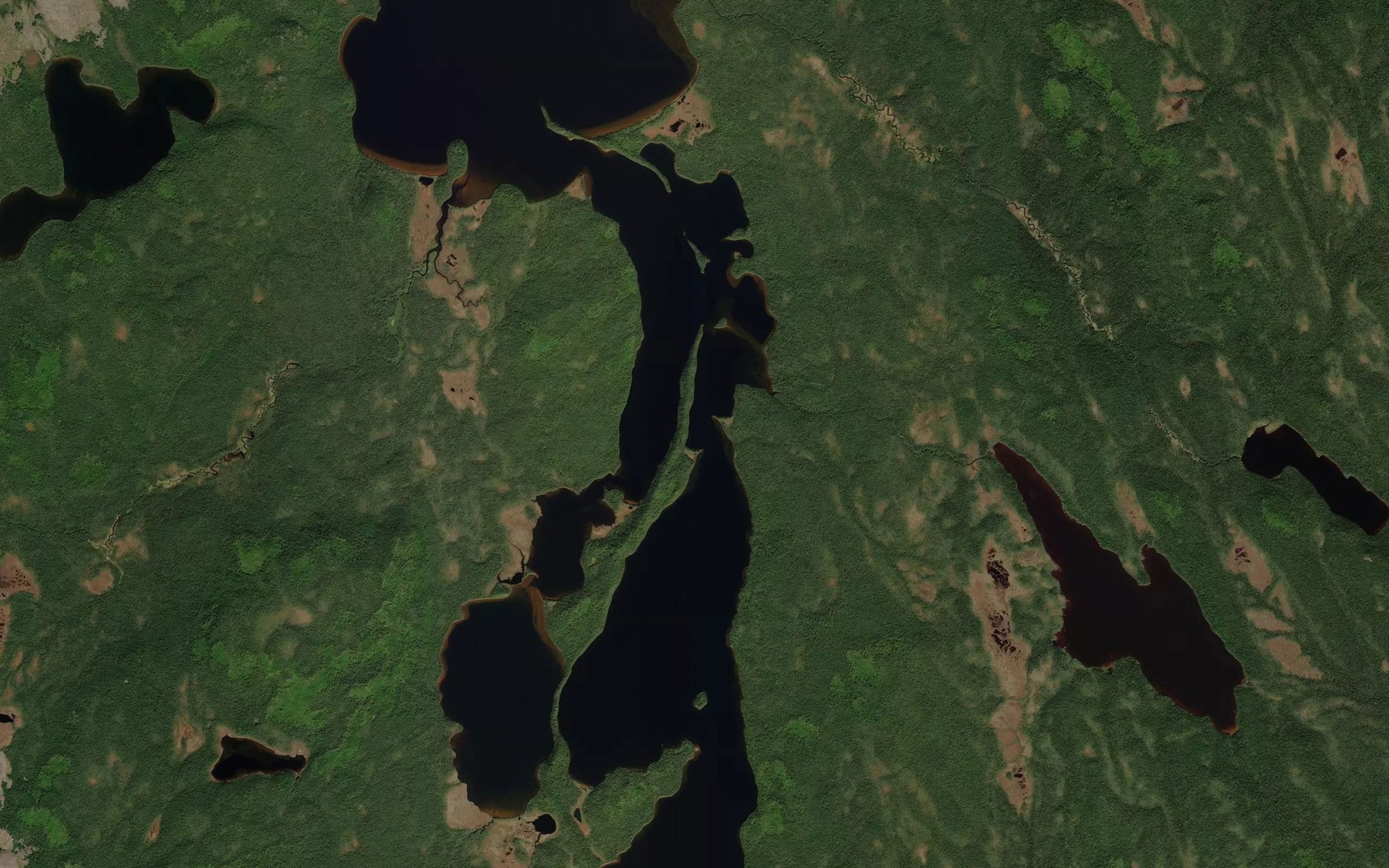 Satellite map of the Lac Cobaz