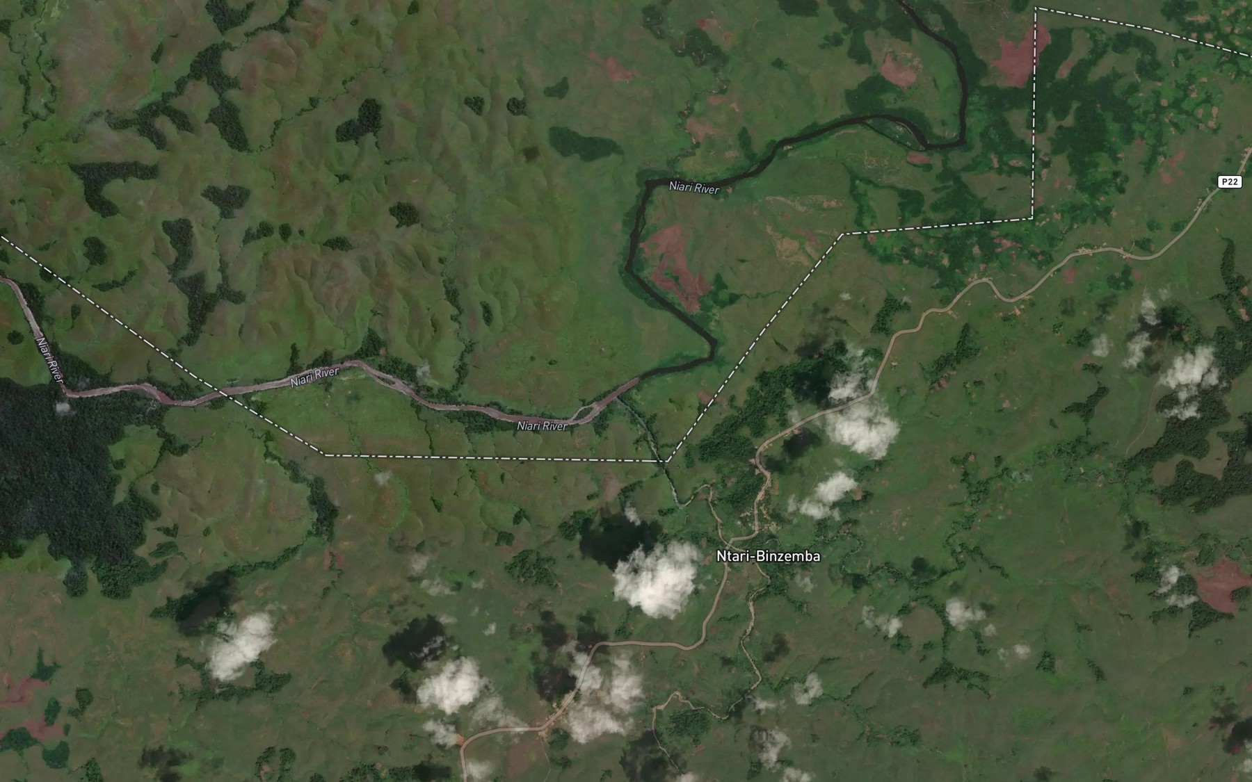 Satellite map of the Kimboukou