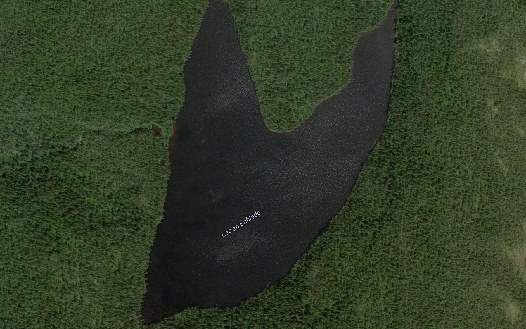 Satellite map of the Lac a l'Ecoute