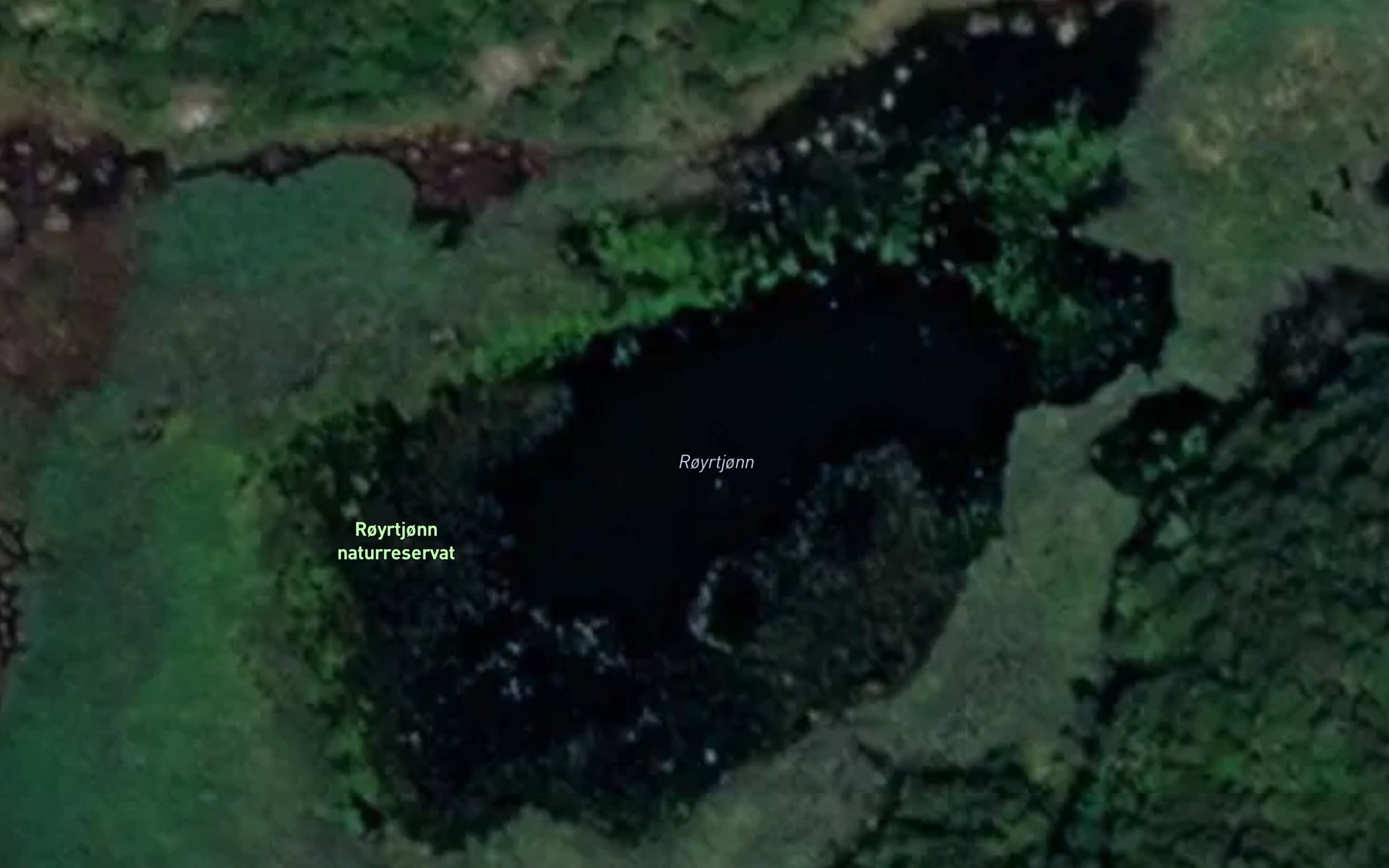 Satellite map of the Royrtjonn