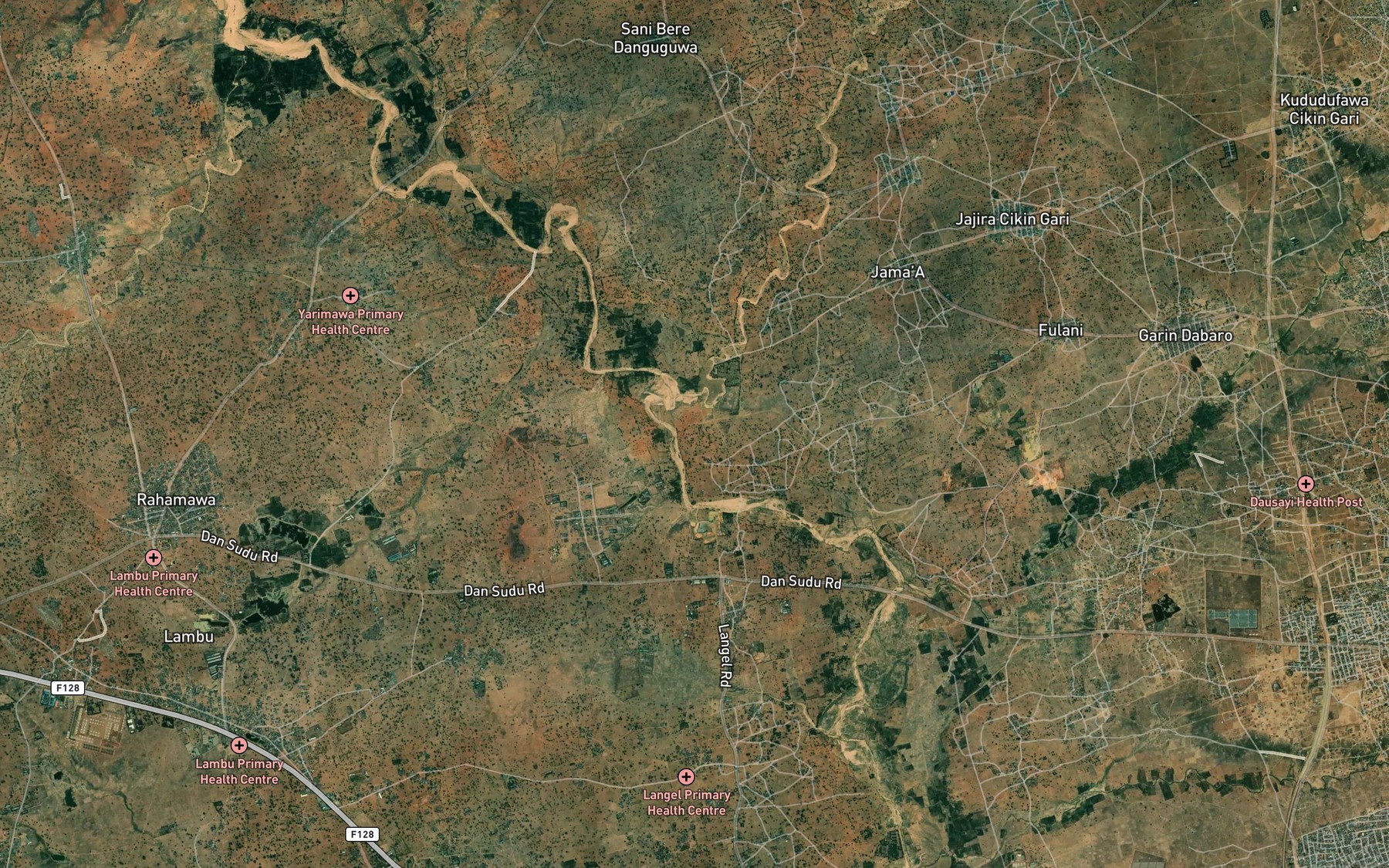 Satellite map of the River Waika