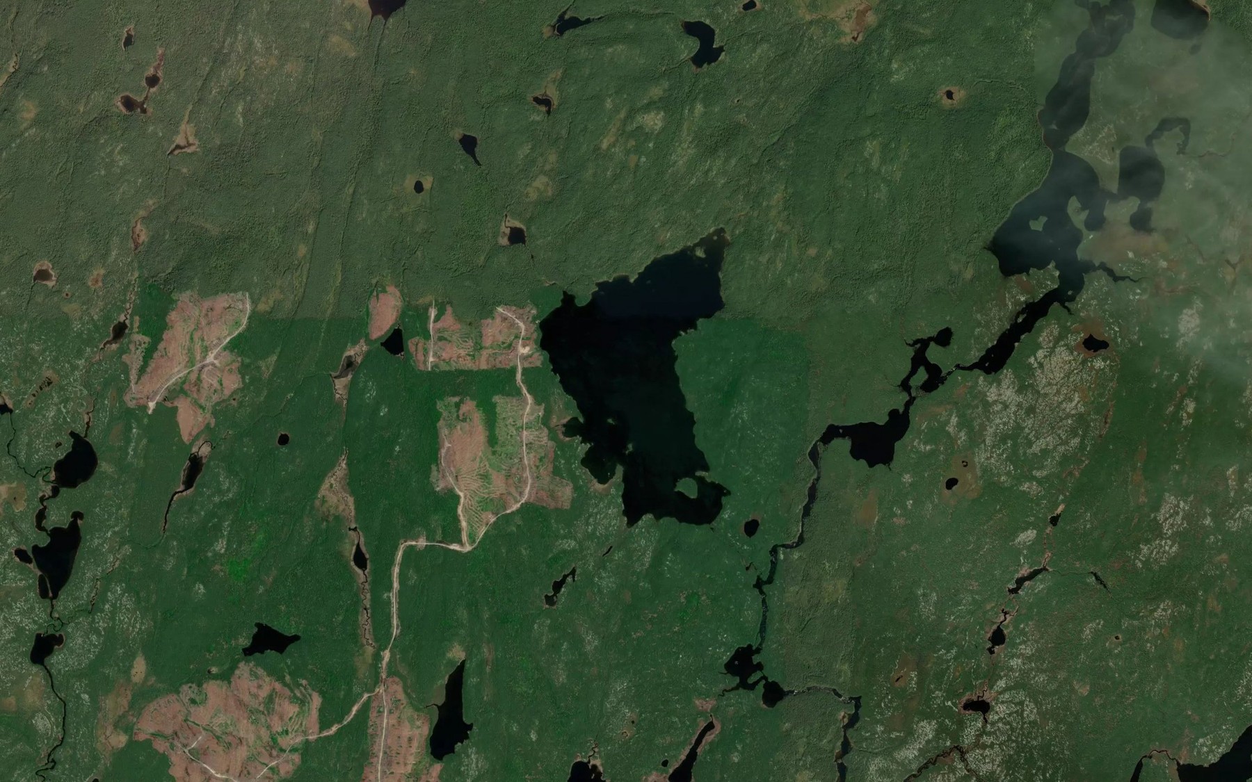 Satellite map of the Lac Complexe