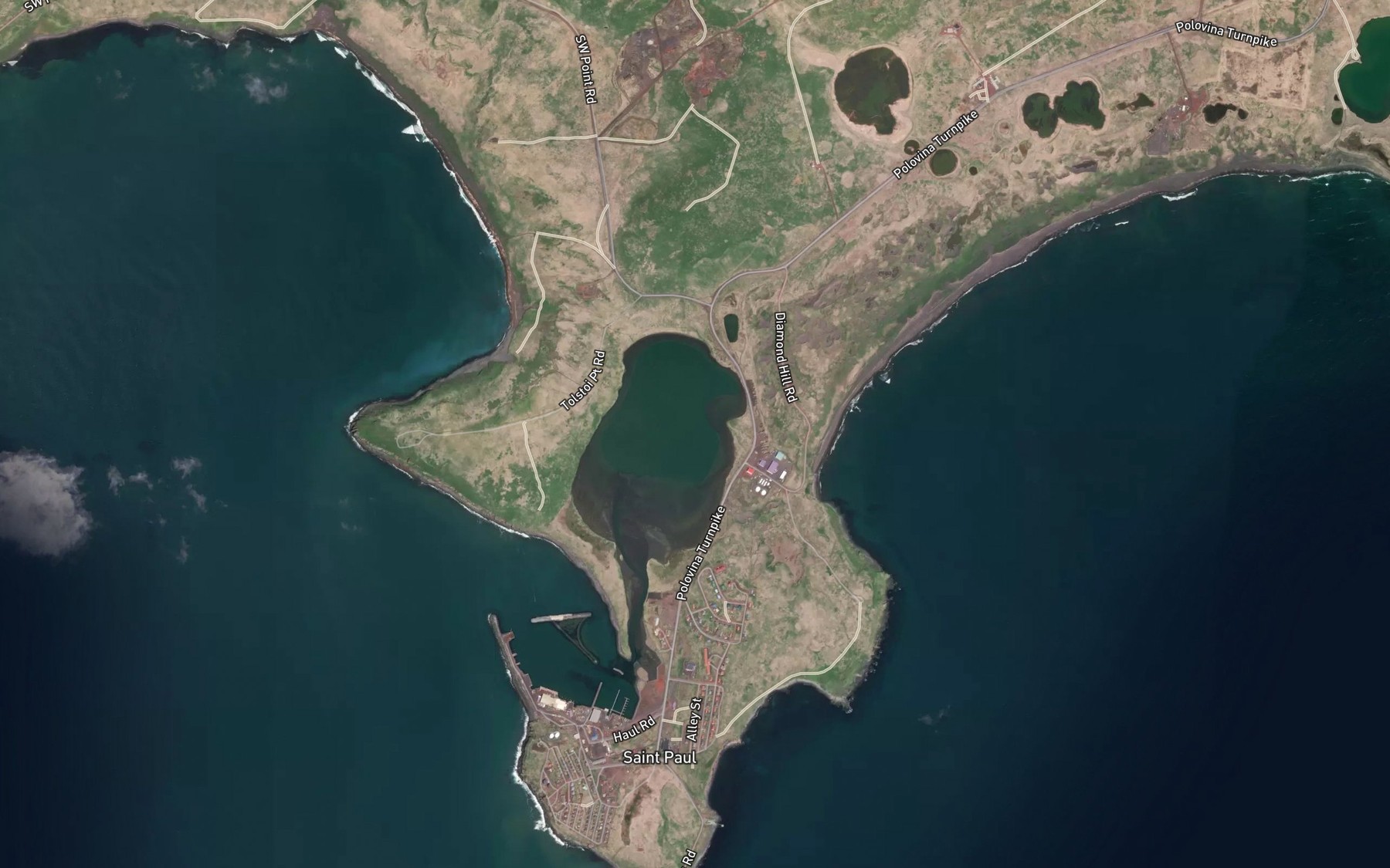 Satellite map of the Salt Lagoon