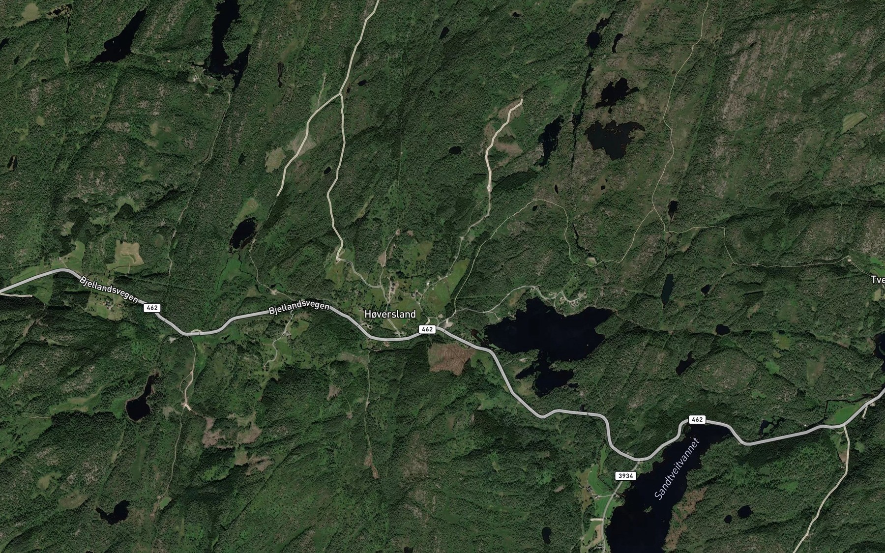 Satellite map of the Huana