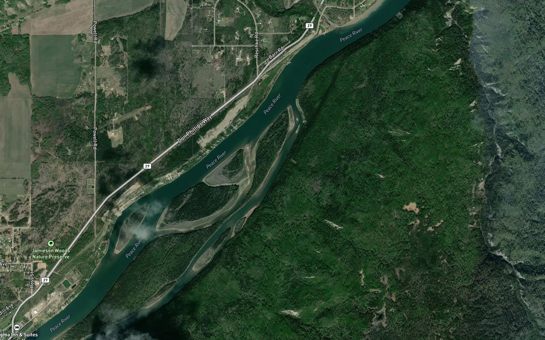 Satellite map of the The Gates