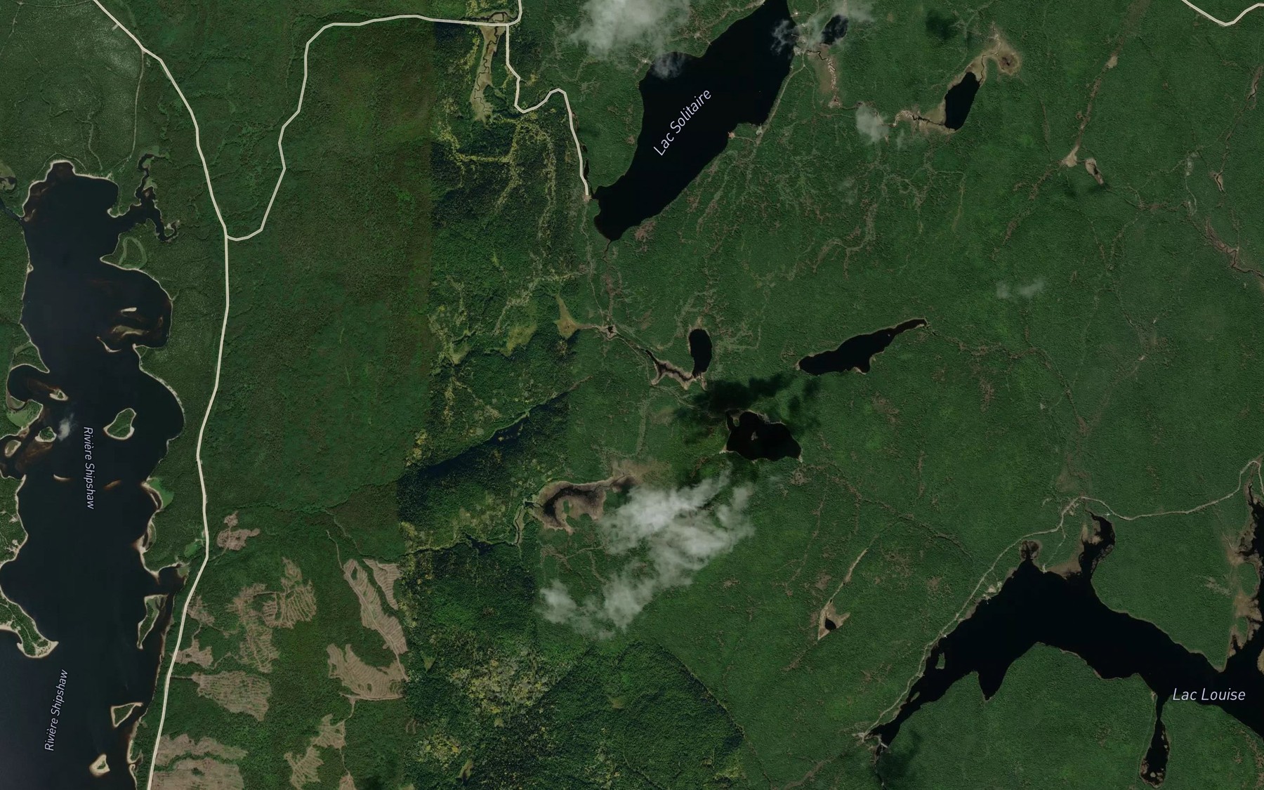 Satellite map of the Etang Roy