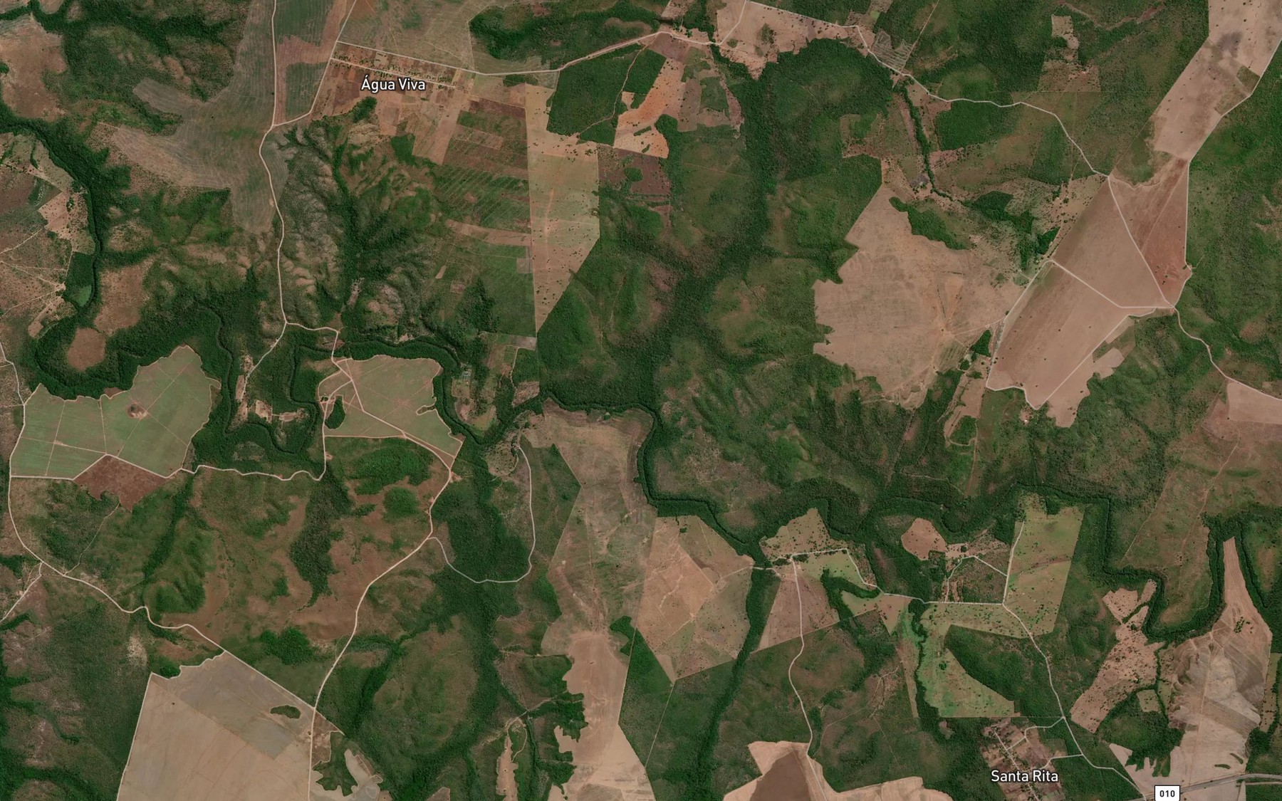 Satellite map of the Corrego da Aldeia