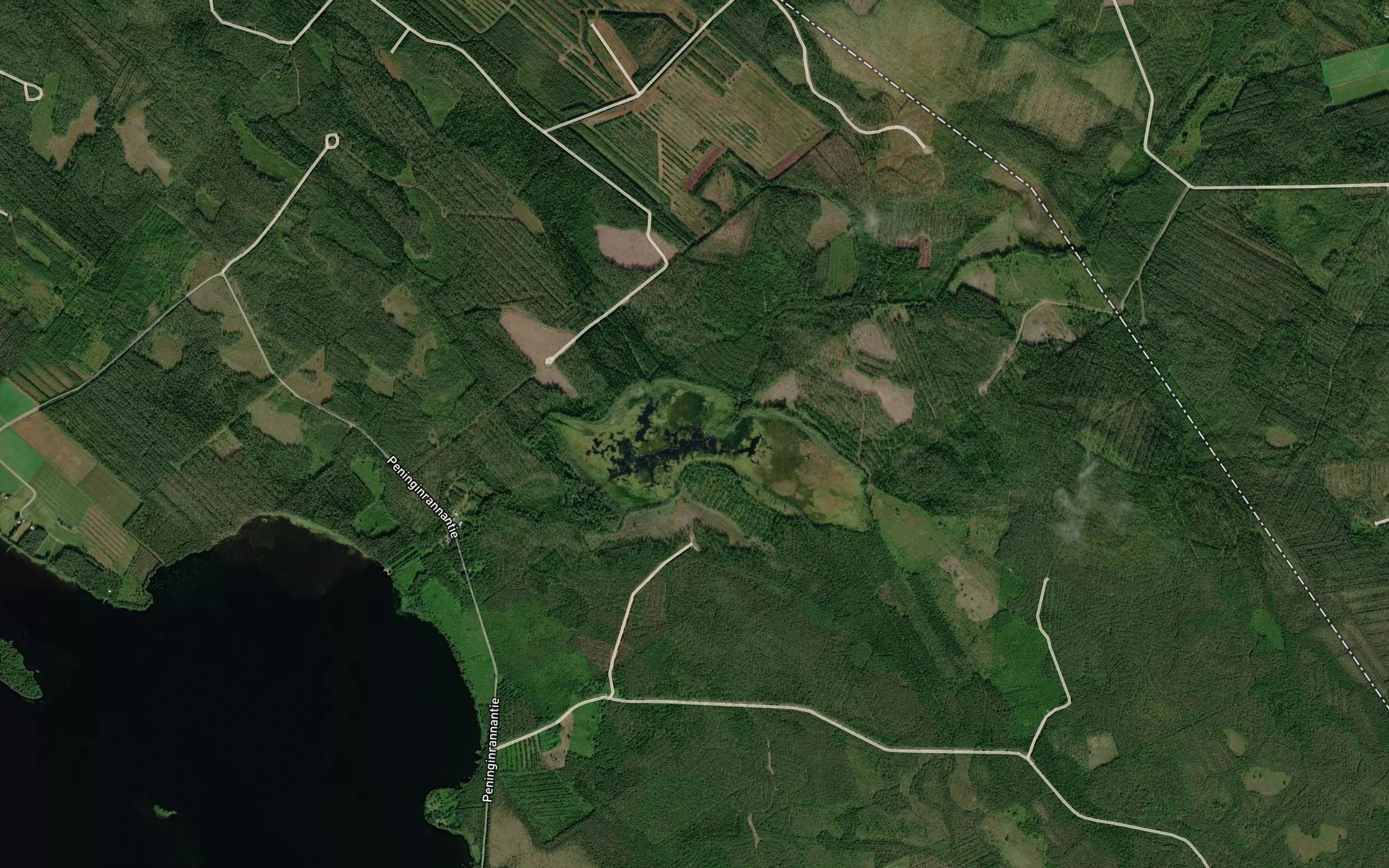 Satellite map of the Ala-Peninginjarvi