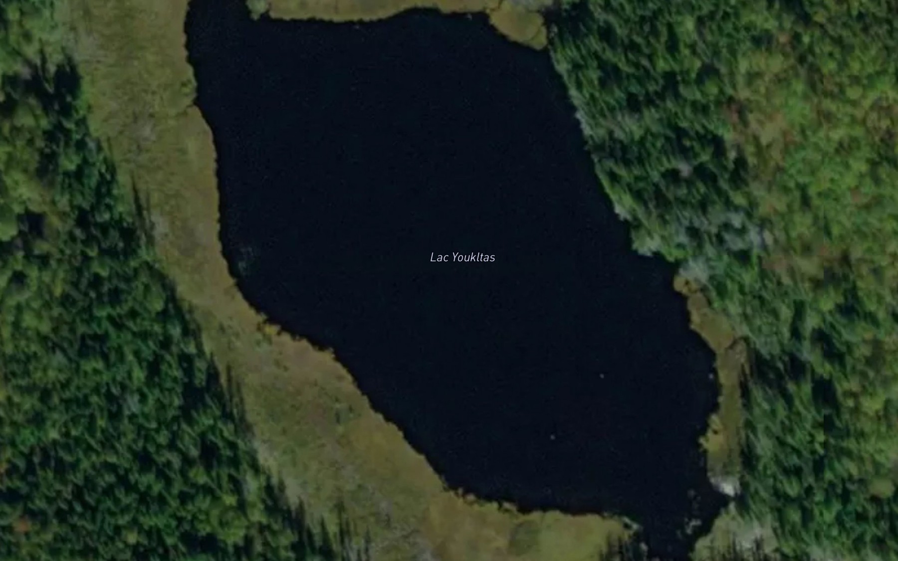 Satellite map of the Lac Youkltas