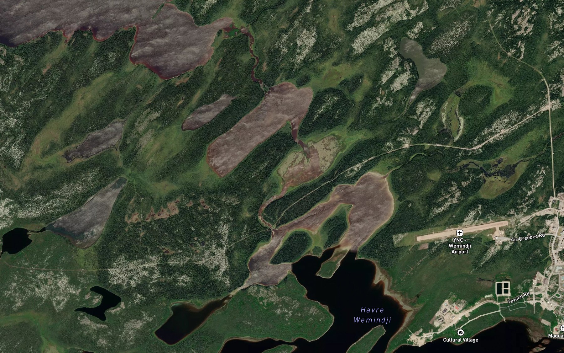 Satellite map of the Rapides Anichiwachusich