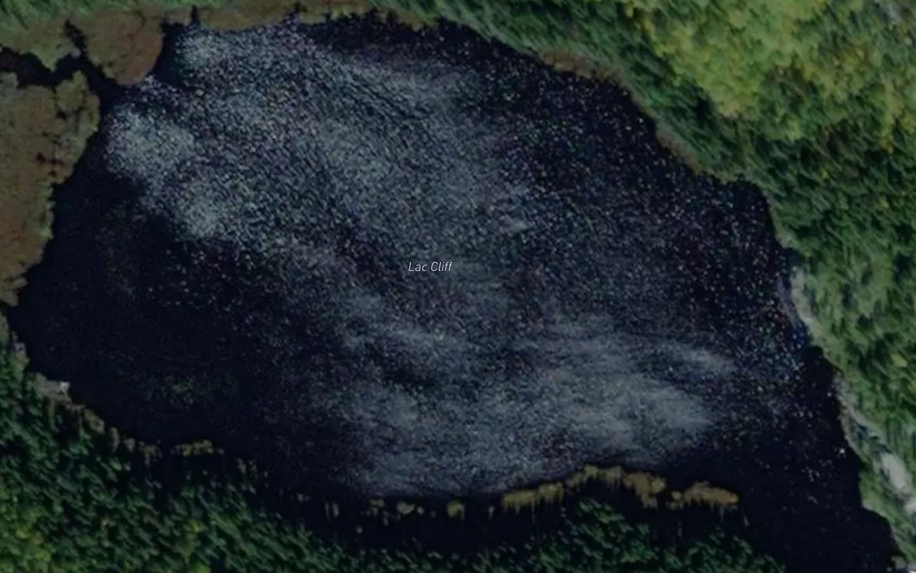 Satellite map of the Lac Cliff