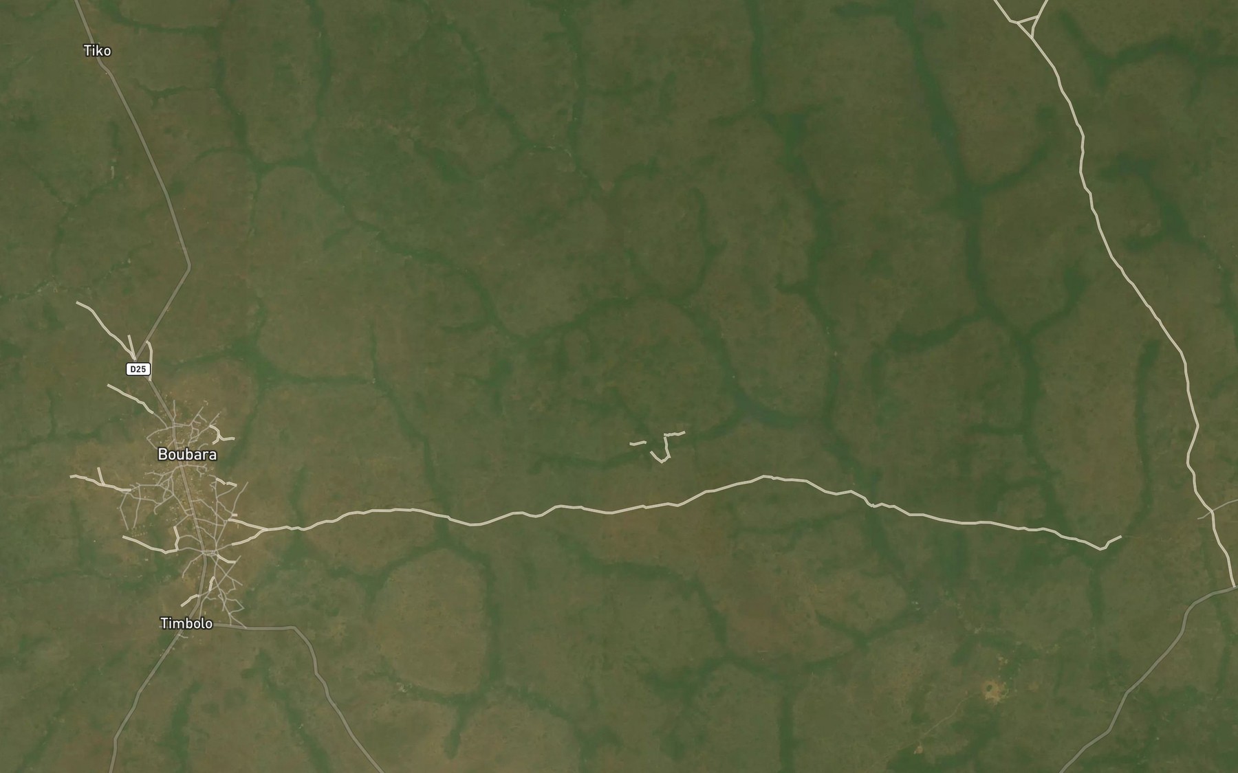Satellite map of the Liboka