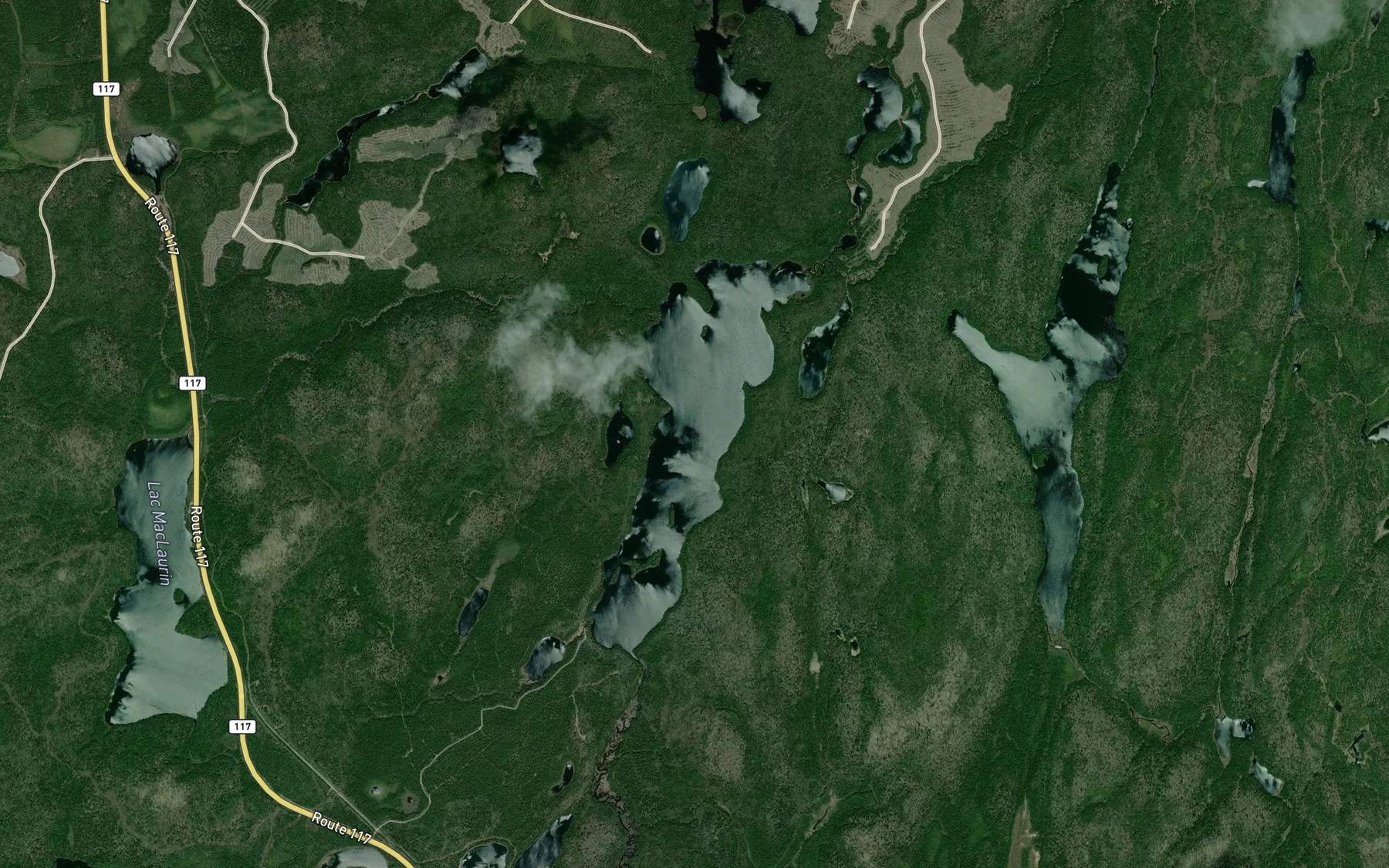 Satellite map of the Lac Ribot