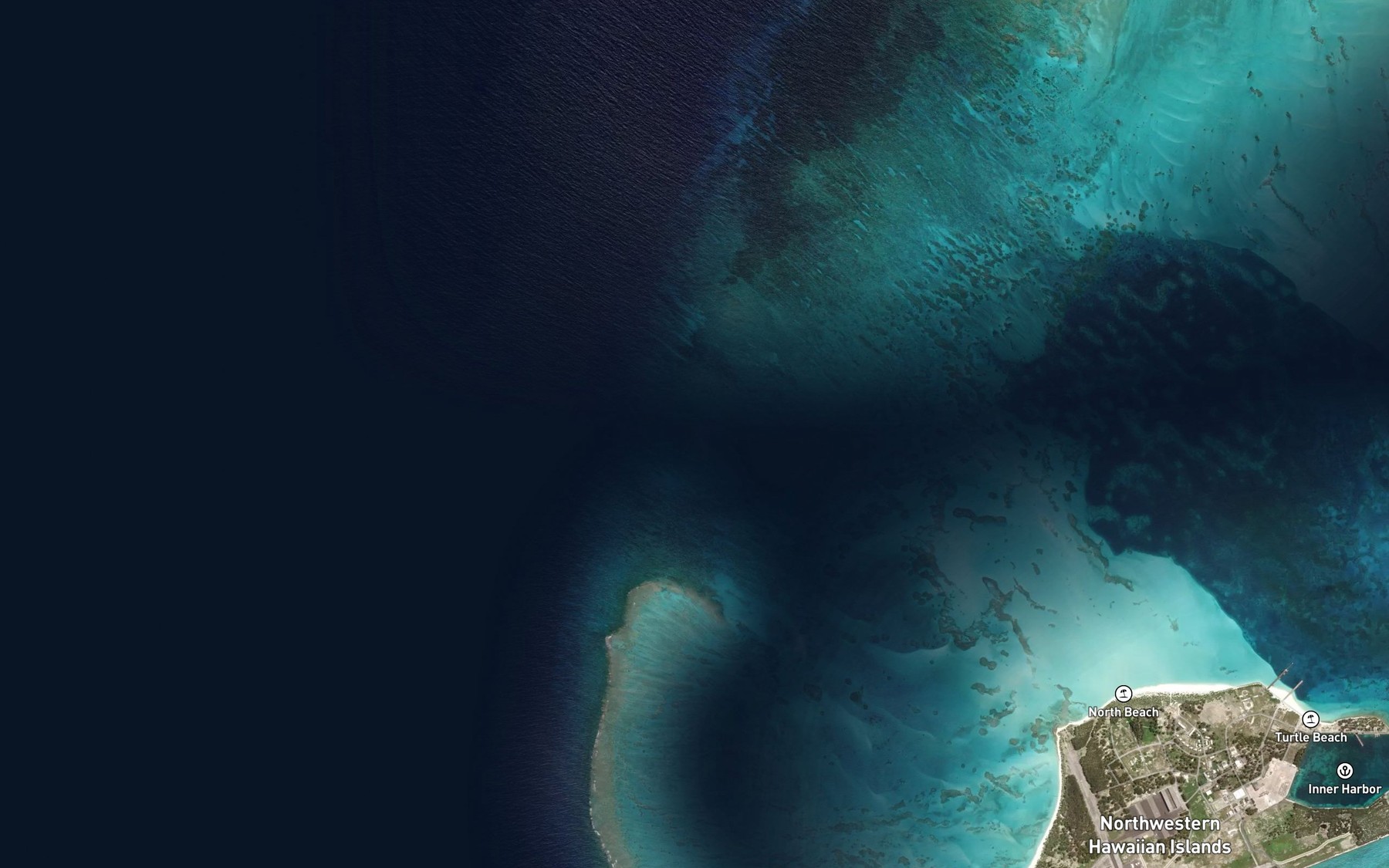 Satellite map of the North Breakers - Coral Heads