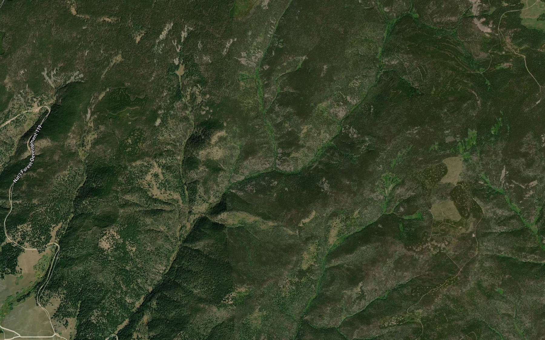 Satellite map of the East Fork Calf Creek