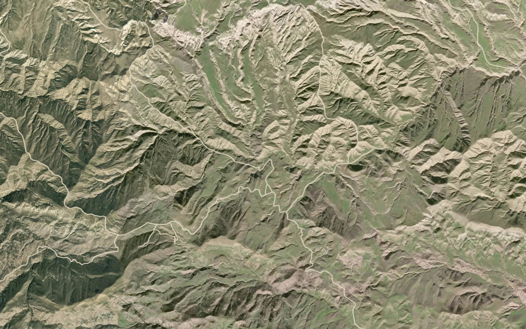 Satellite map of the Borreguero Spring