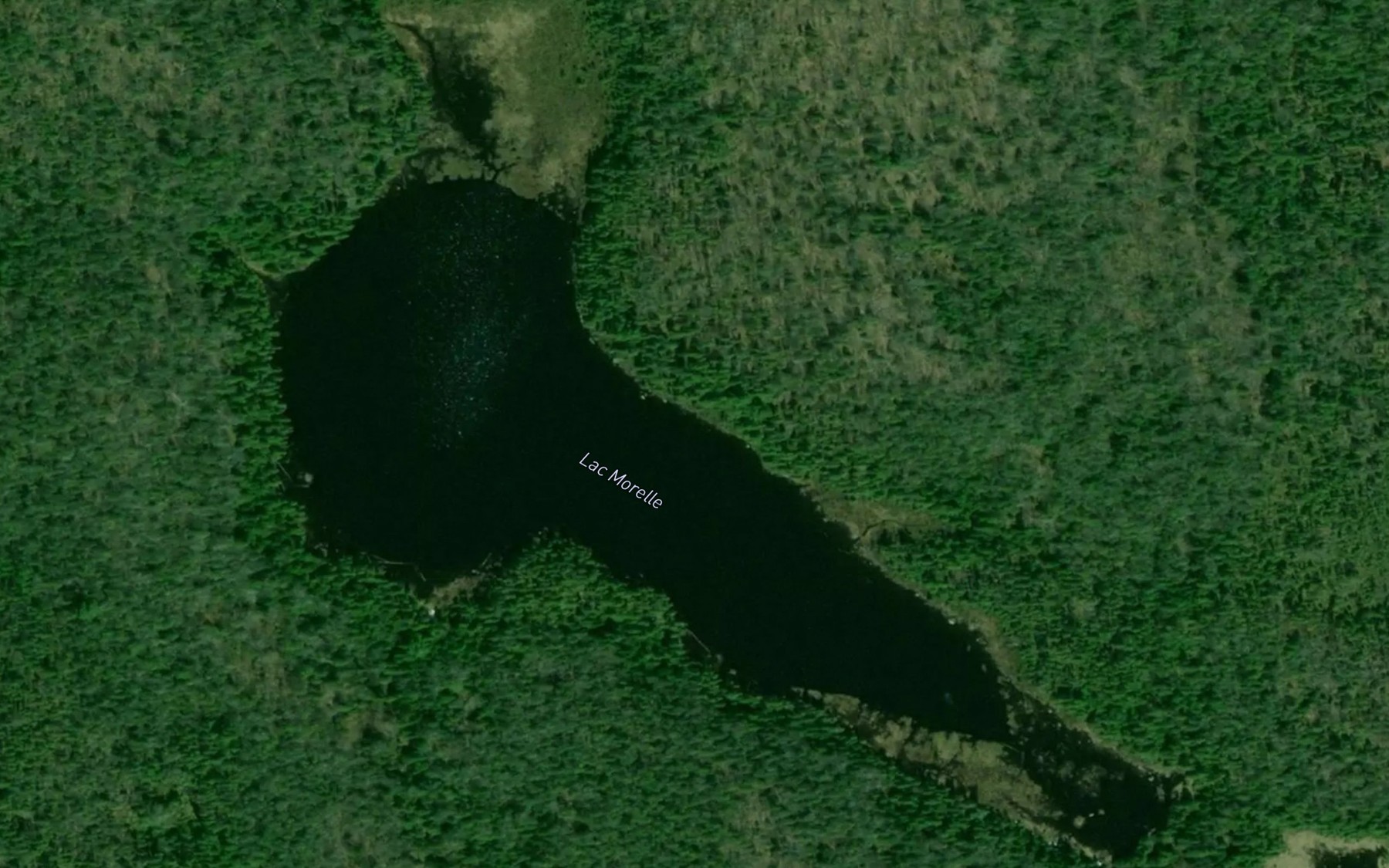 Satellite map of the Lac Morelle