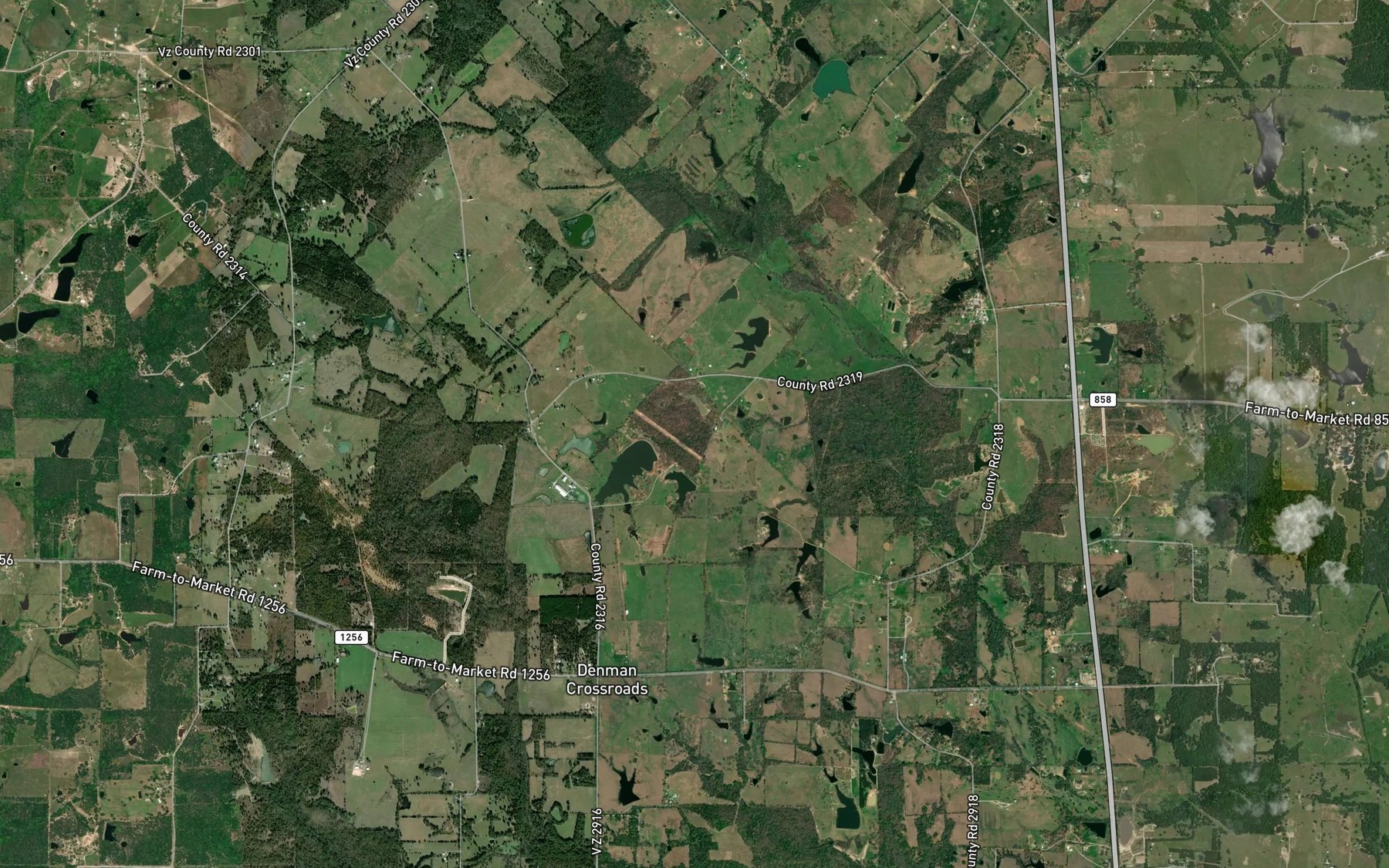 Satellite map of the Charles Napper Lake