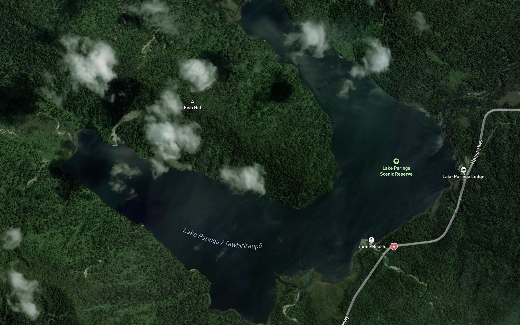 Satellite map of the Random Creek