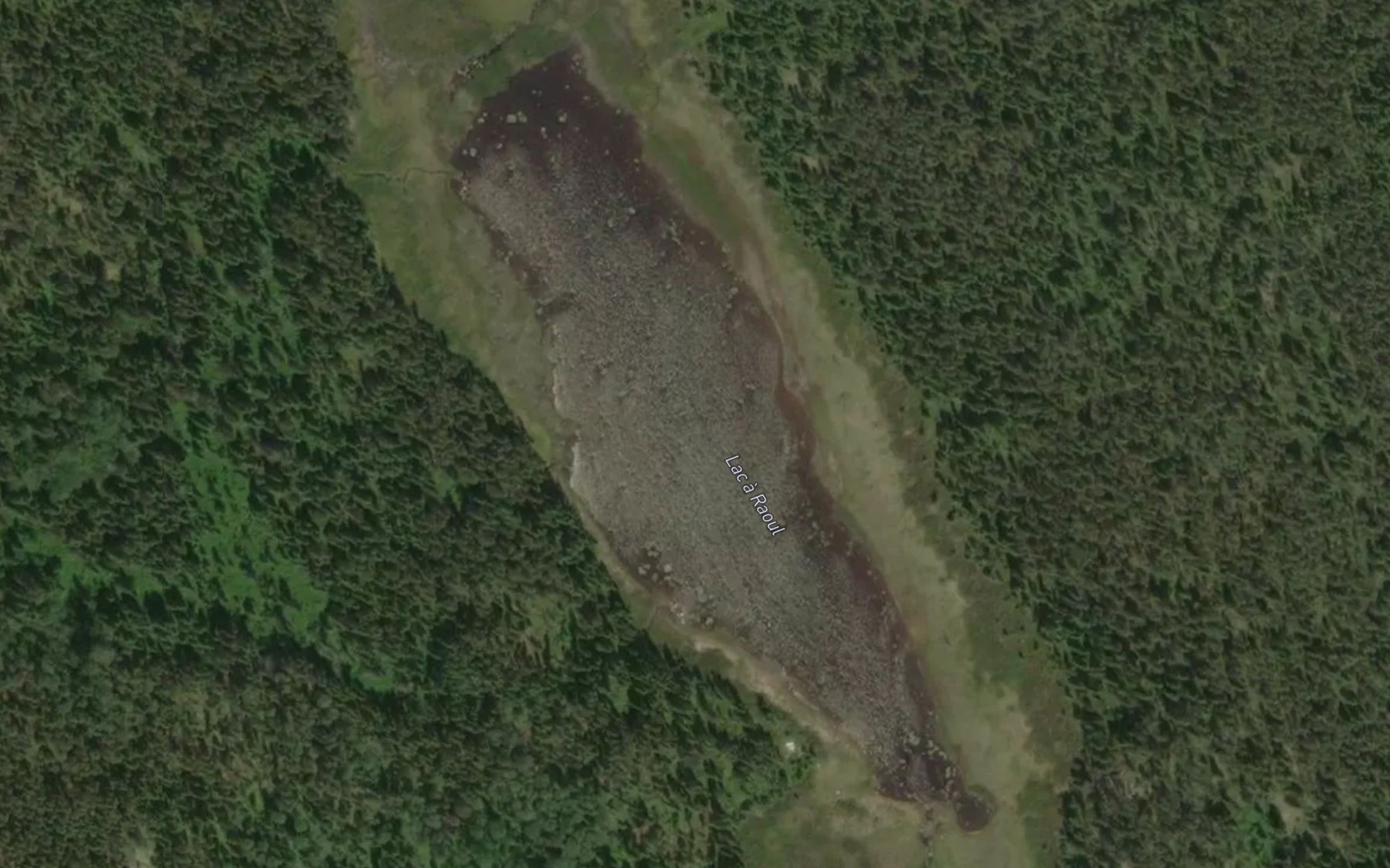 Satellite map of the Lac a Raoul