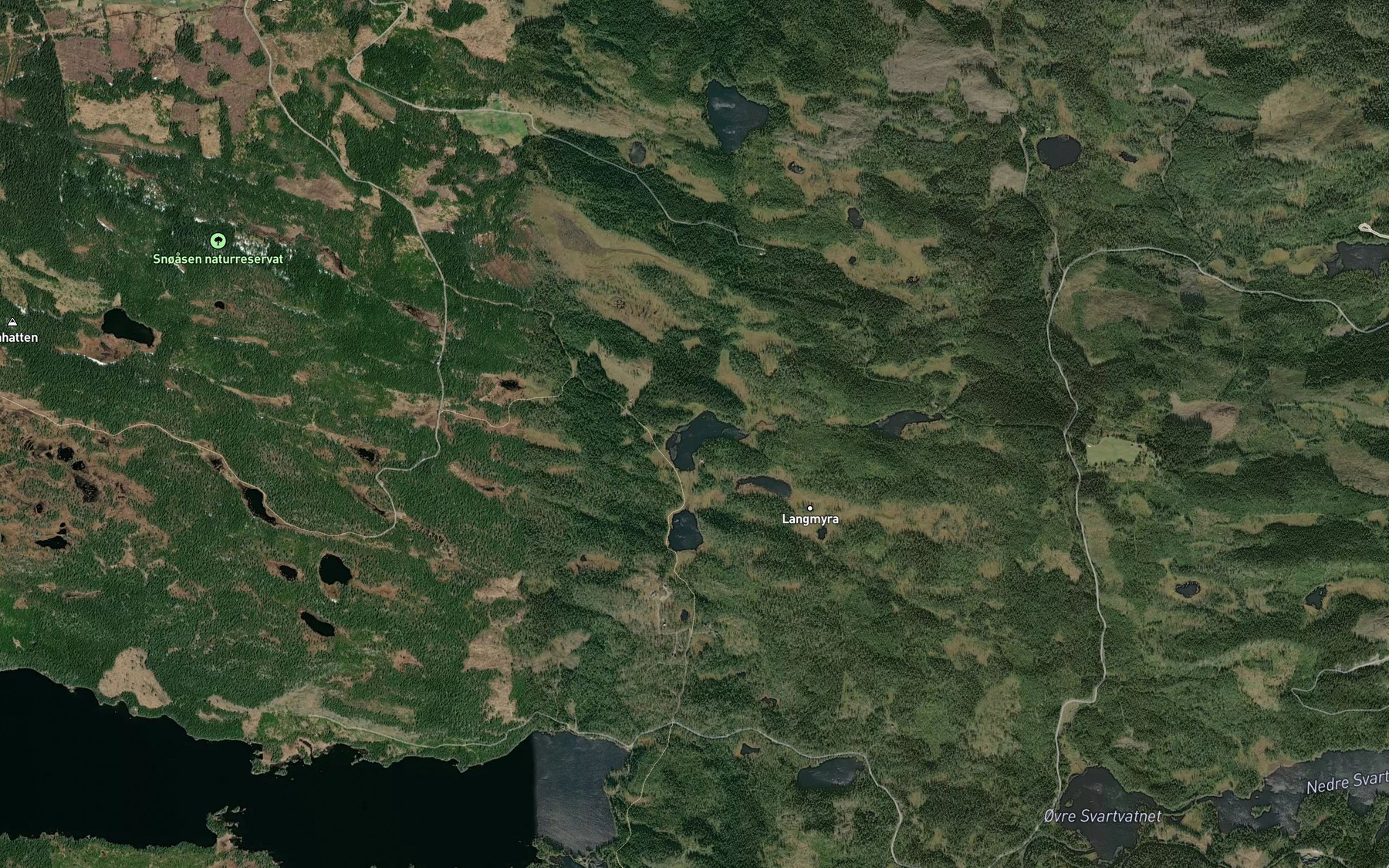 Satellite map of the Viktjernet