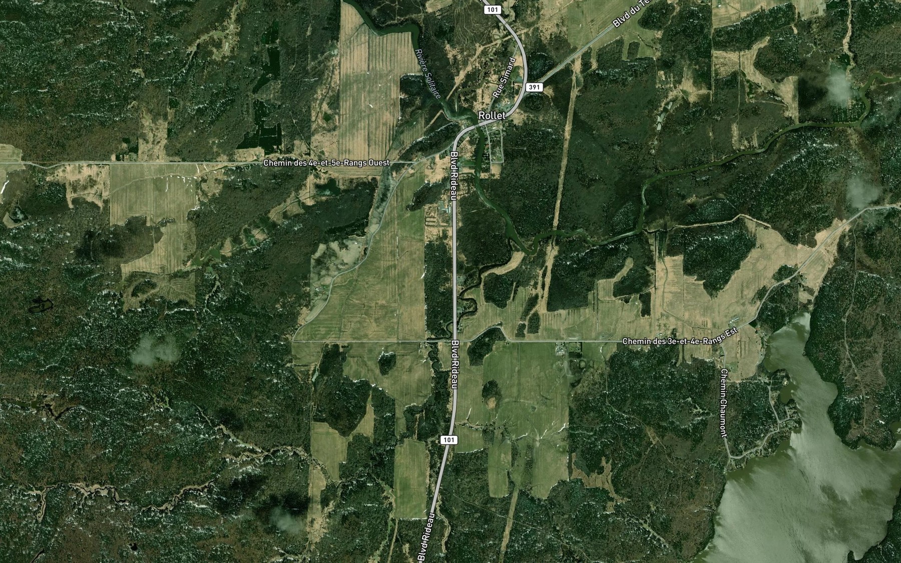 Satellite map of the Cours d'eau Farlette