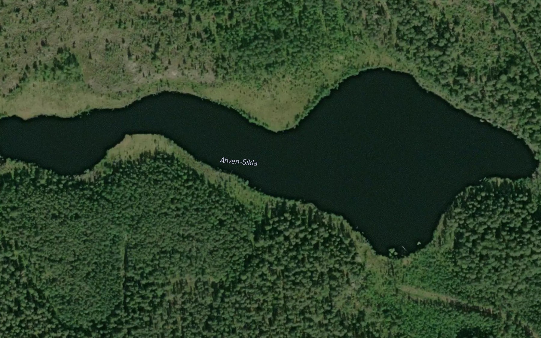 Satellite map of the Ahven-Sikla