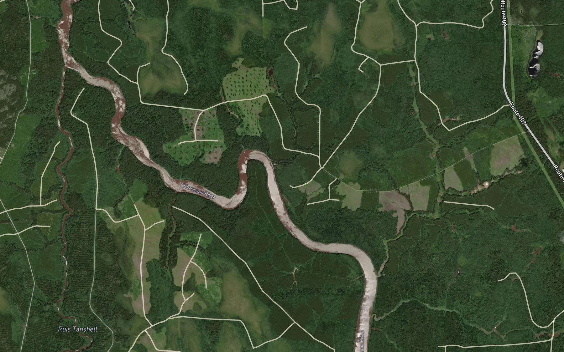 Satellite map of the Courbe Kapikwadawanakwag