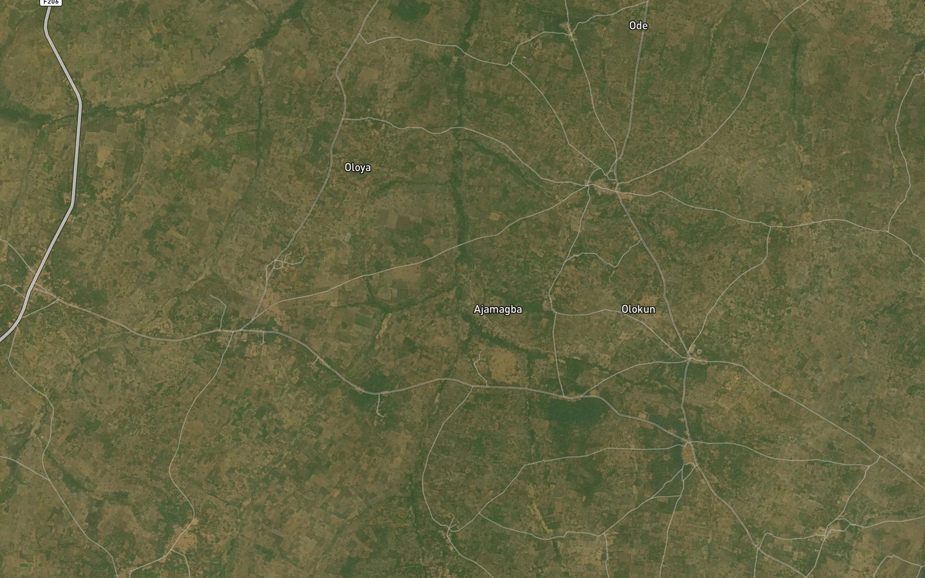 Satellite map of the River Omowale