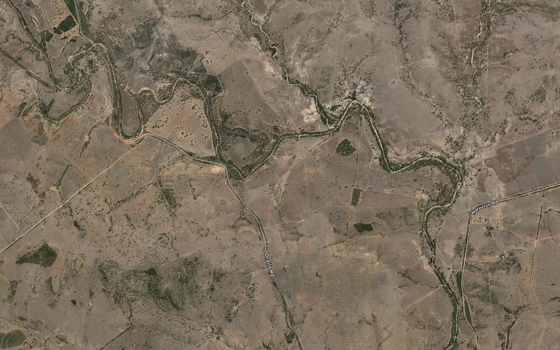 Satellite map of the Smith Creek