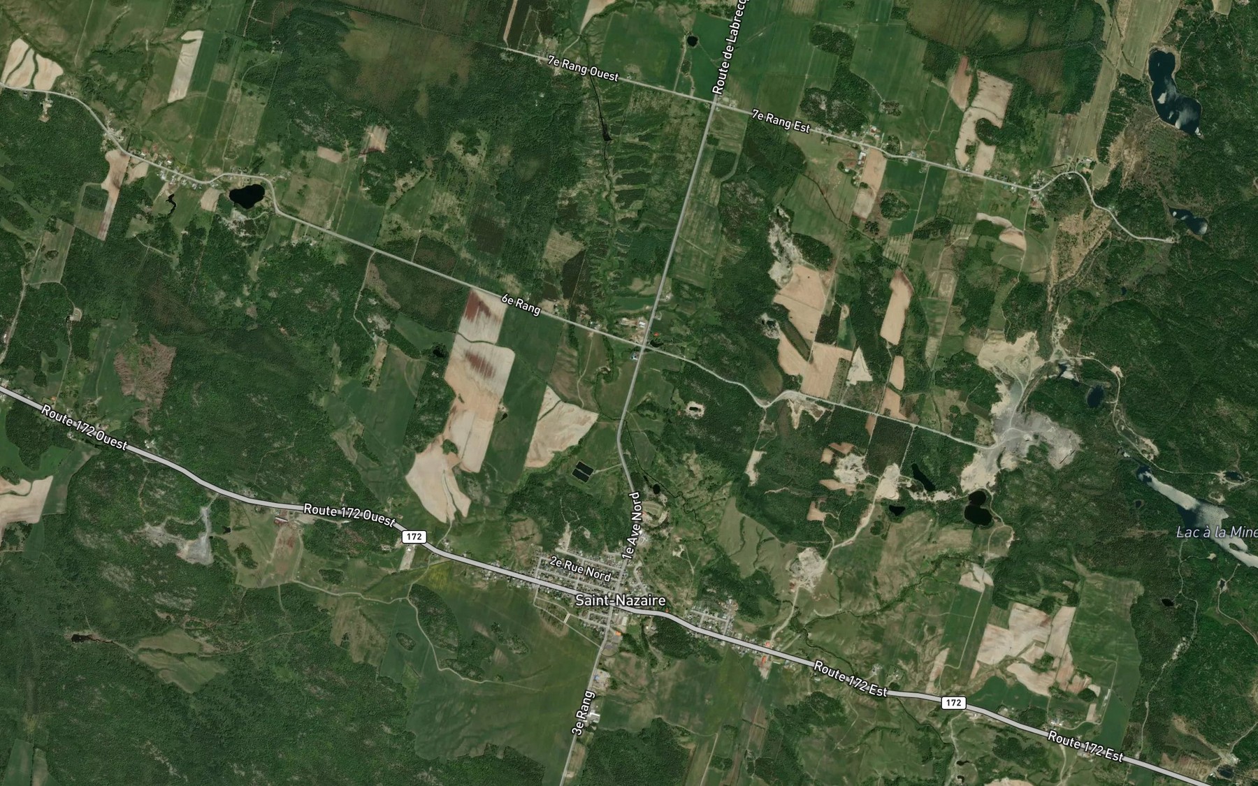 Satellite map of the Cours d'eau Gagne