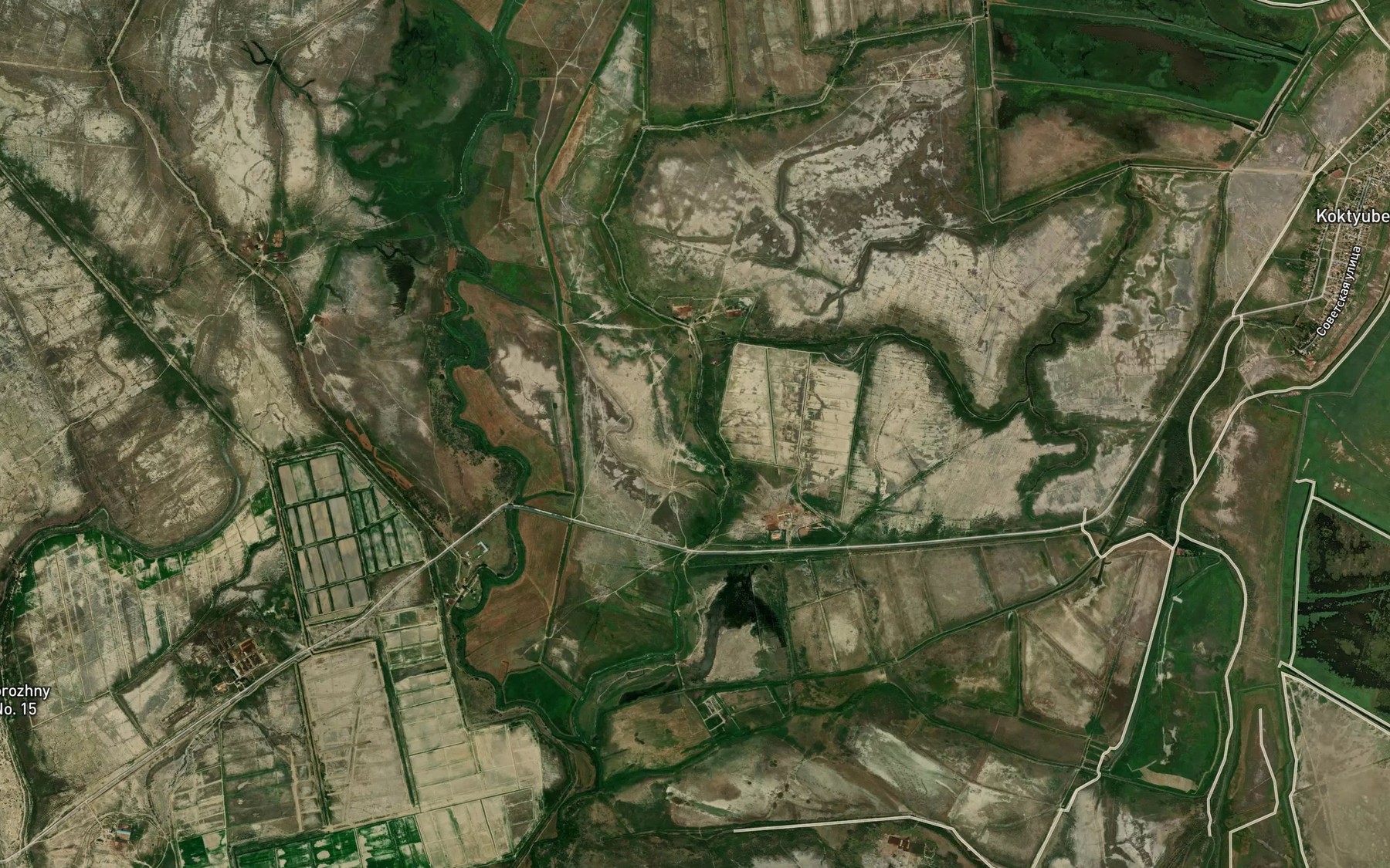 Satellite map of the Kolkhoznyy Kanal