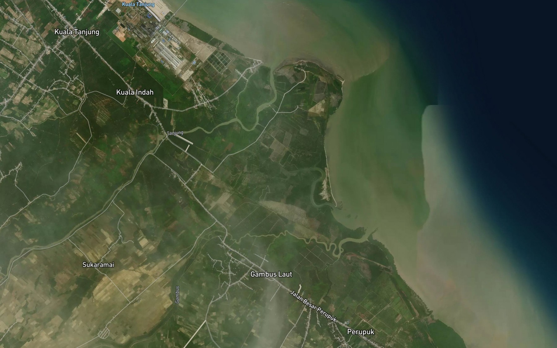 Satellite map of the Sungai Mati