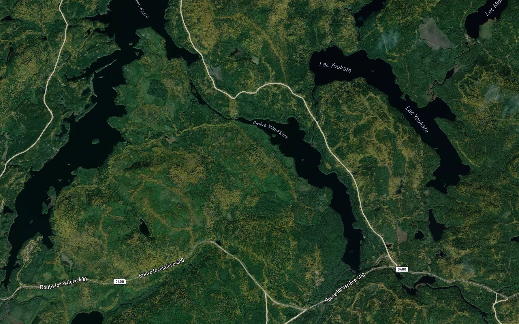 Satellite map of the Rapides Jean-Pierre