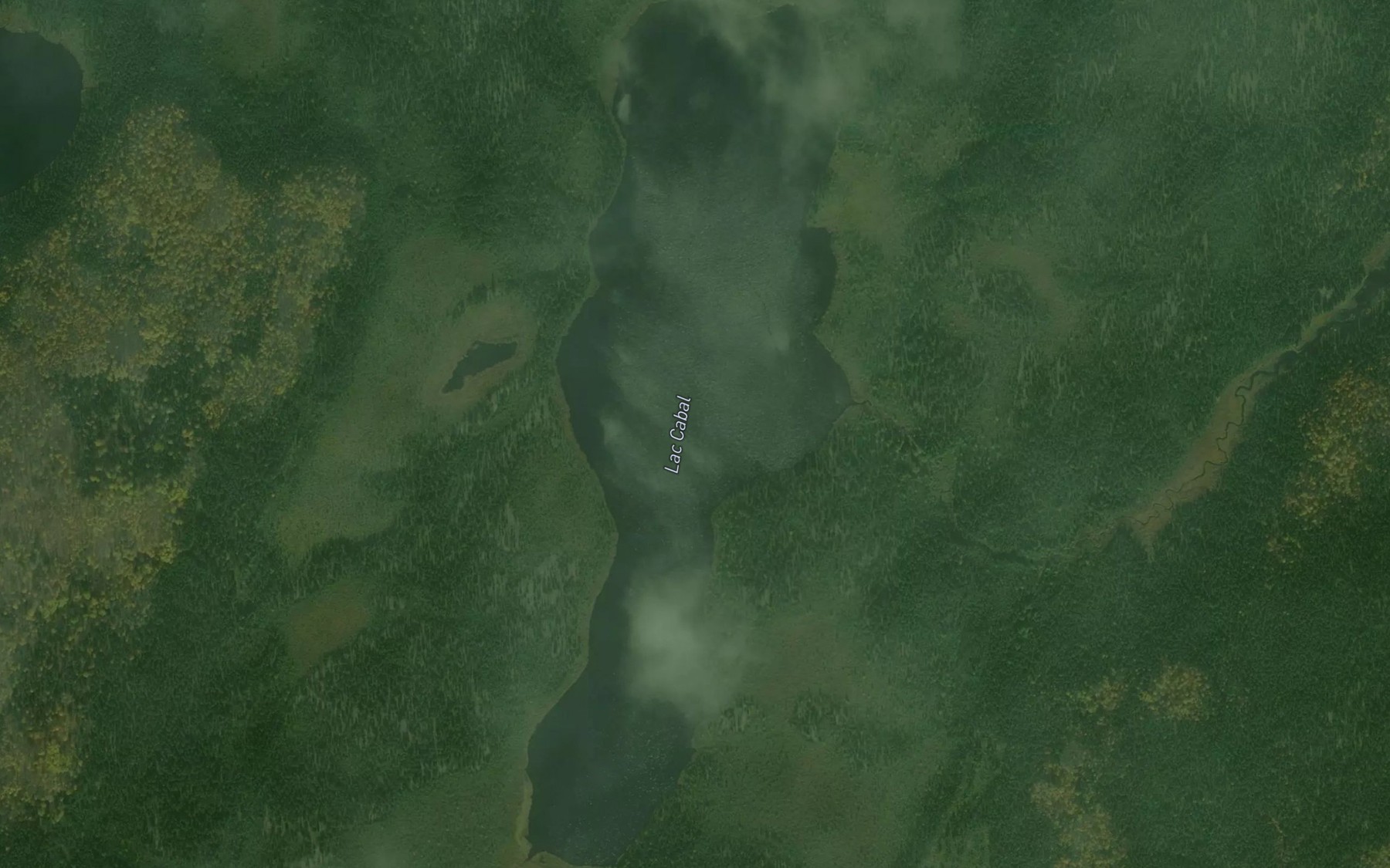 Satellite map of the Lac Cabal