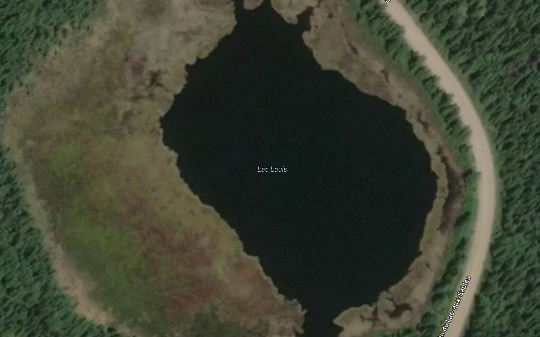 Satellite map of the Lac Louis