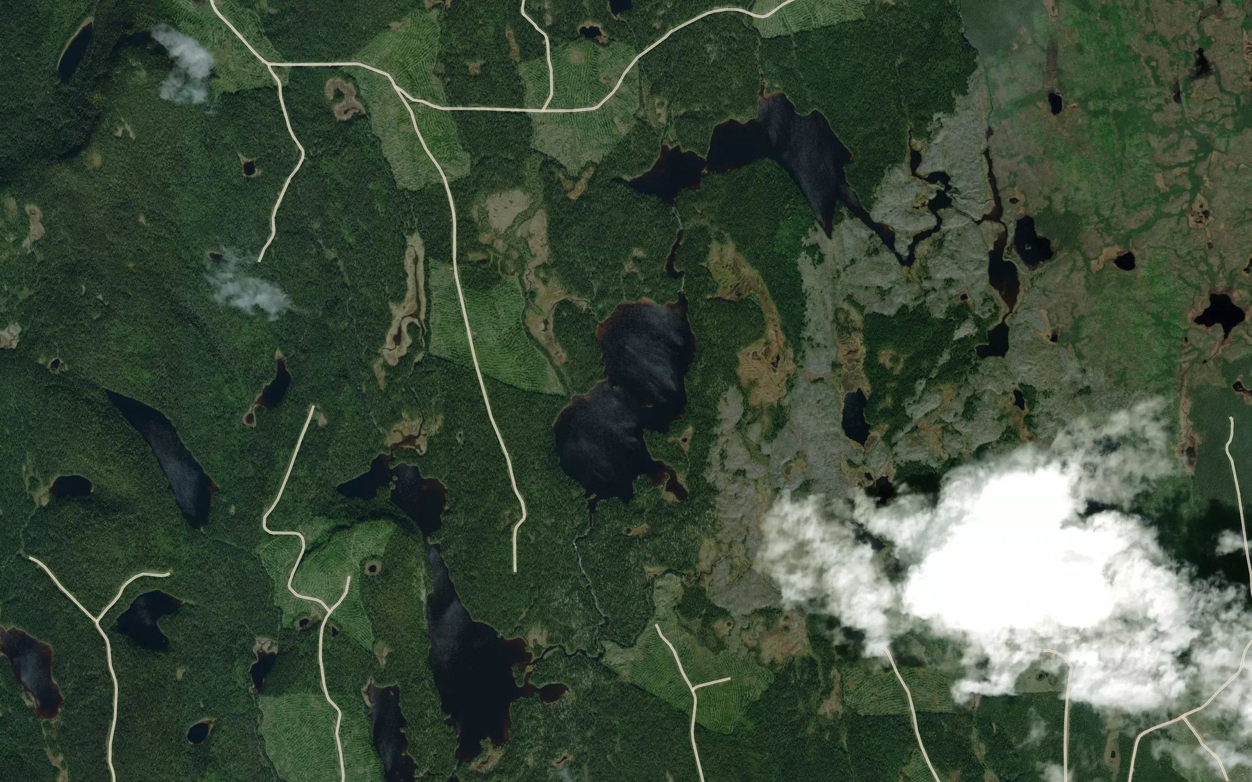 Satellite map of the Lac du Portrait