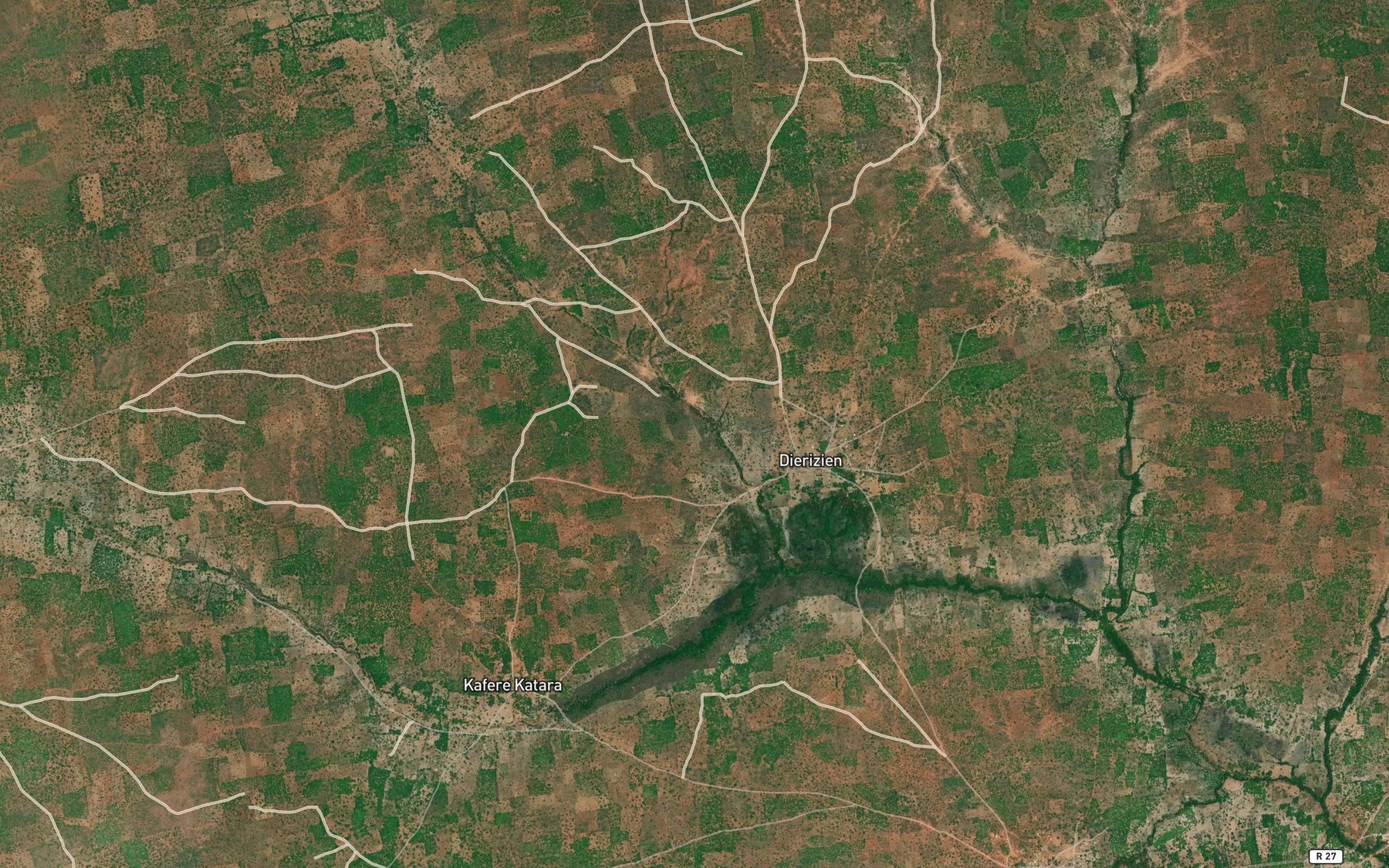 Satellite map of the Sources du Koba