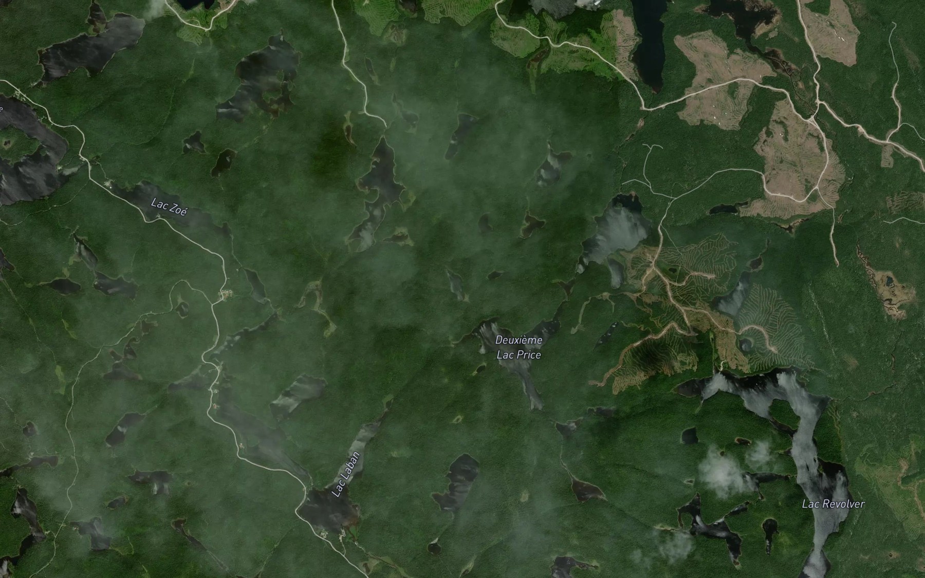 Satellite map of the Lac Feroce