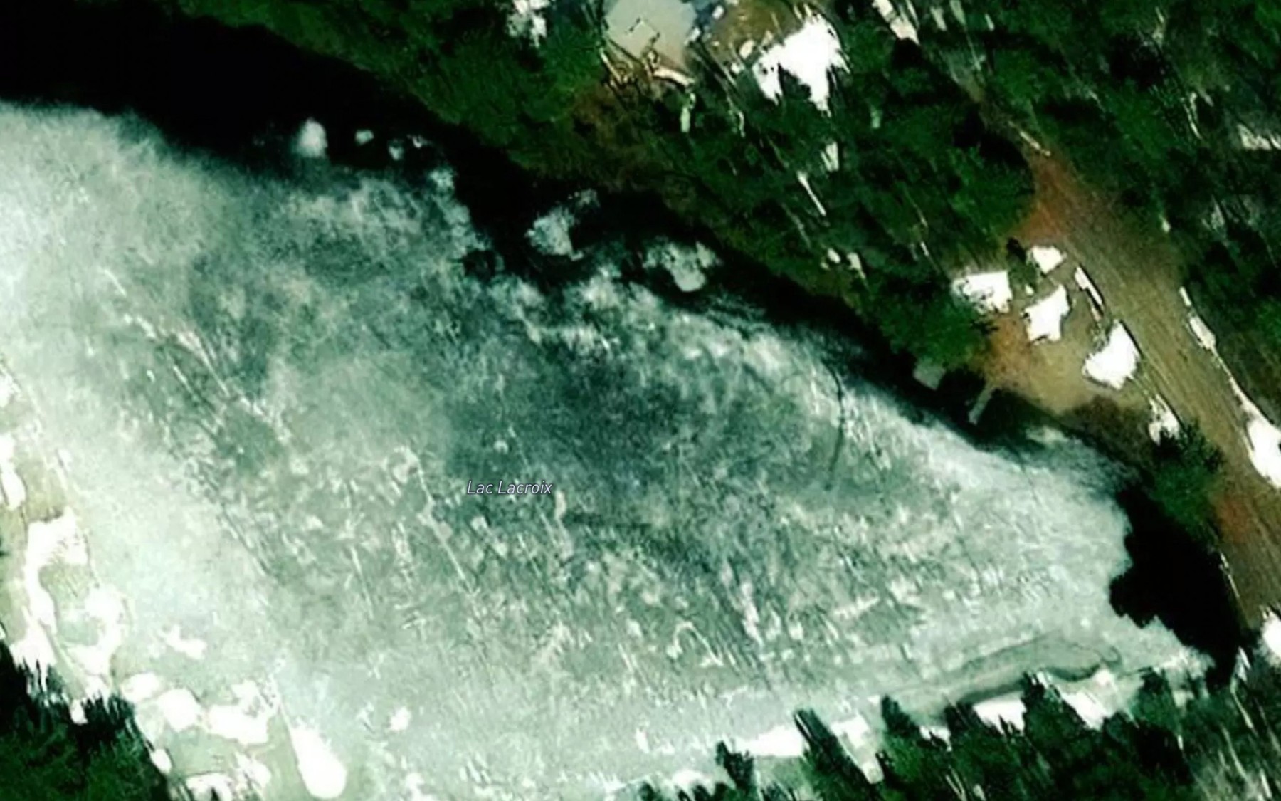 Satellite map of the Lac Lacroix